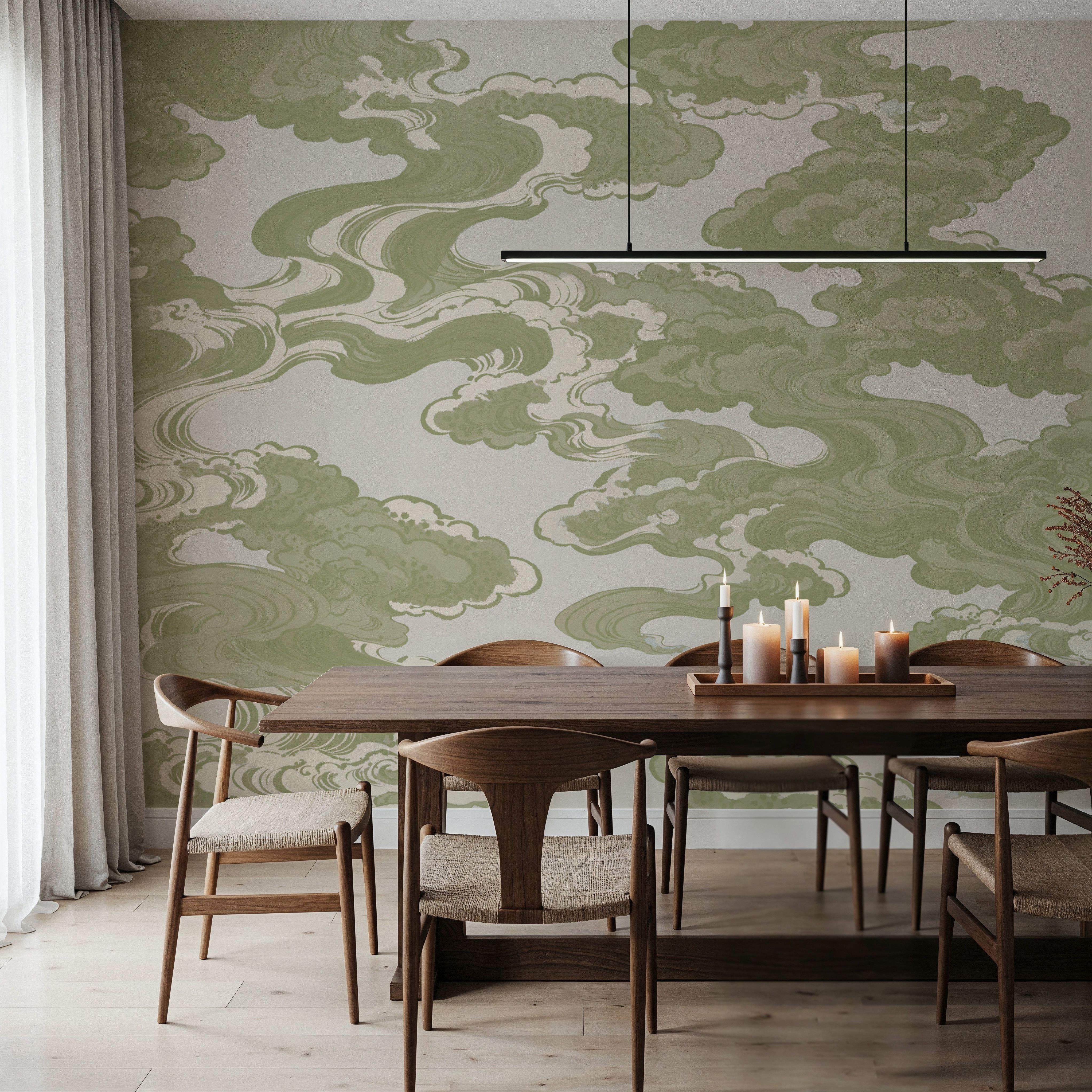 Ukiyo-e Clouds, Pistachio