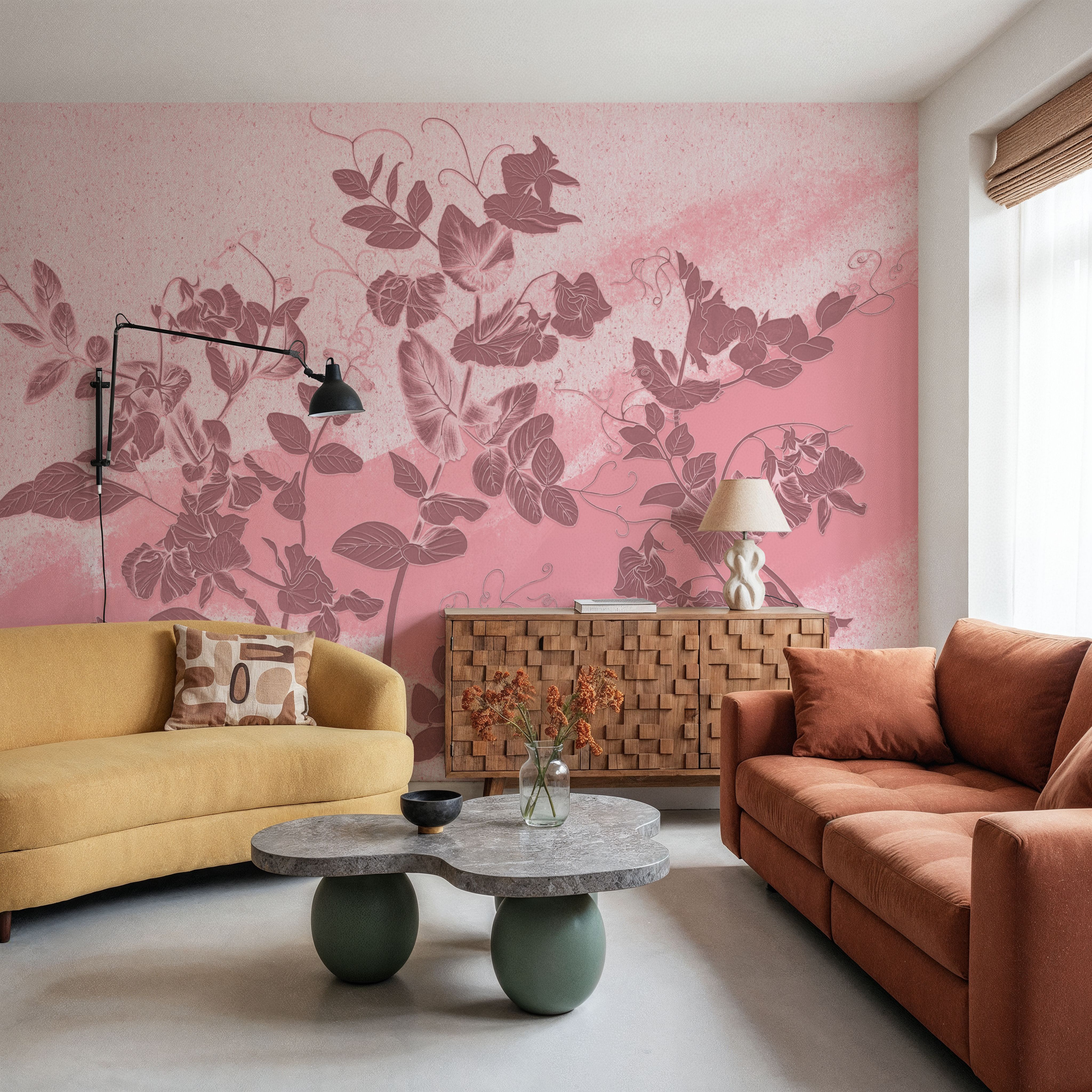 Sweet Peas Stroke Red