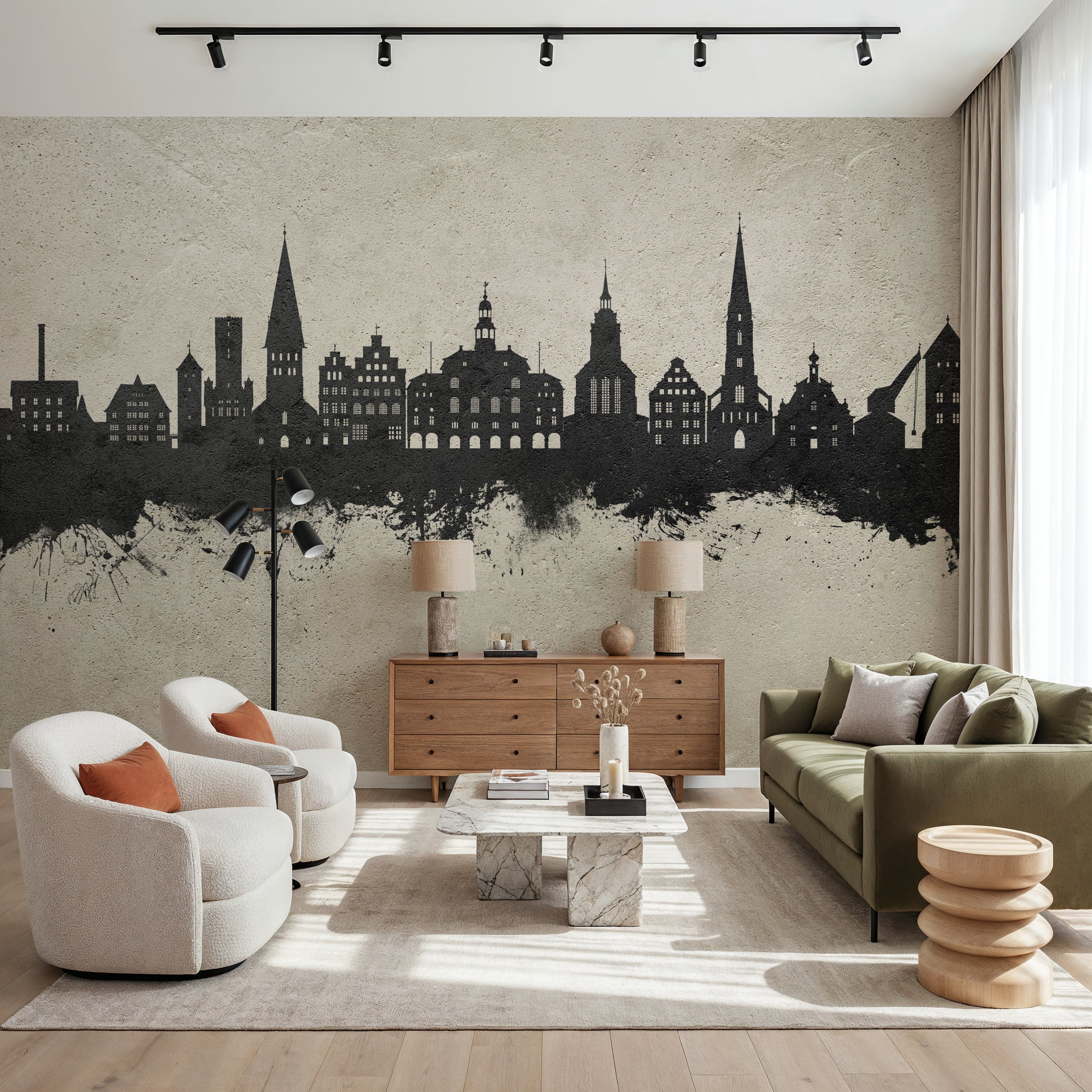 Lüneburg Germany Skyline Concrete