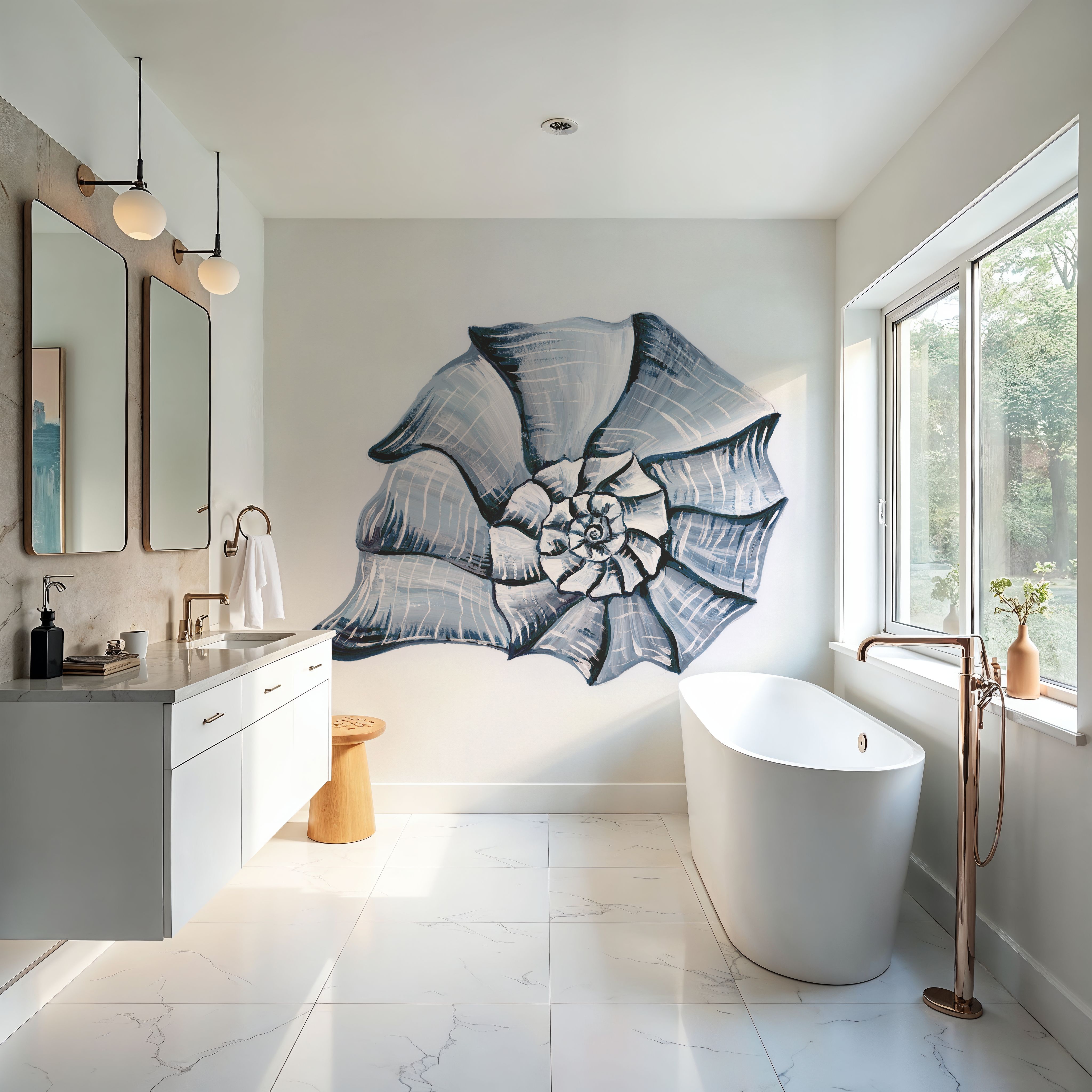 Coastal Harp Shell Navy