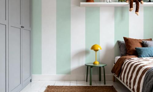 Circus Stripes, Mint Green