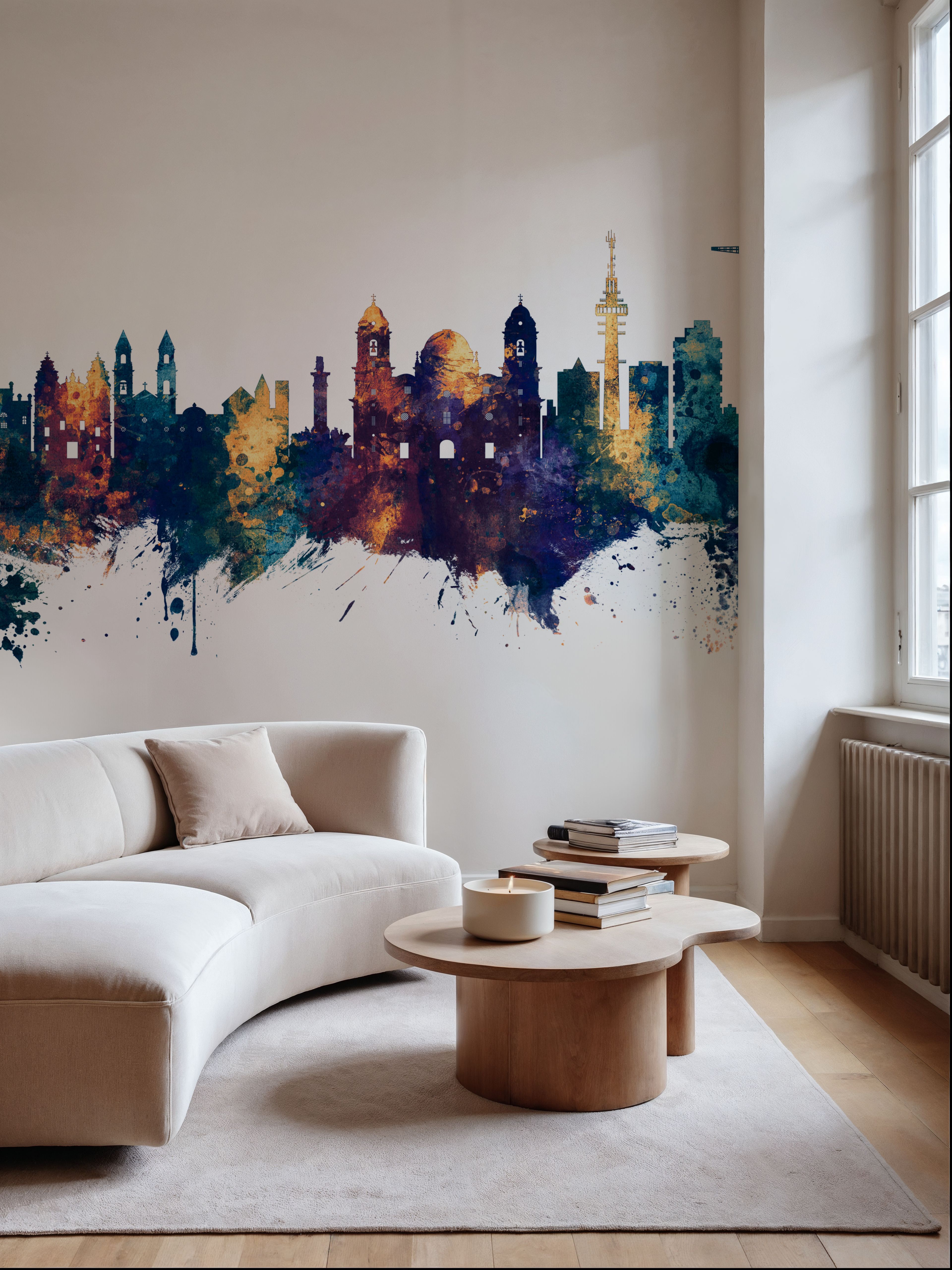 Cádiz Spain Skyline Blue & Bronze