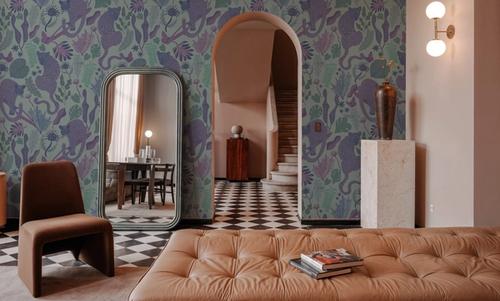 Jungle Leopards Violet & Mint