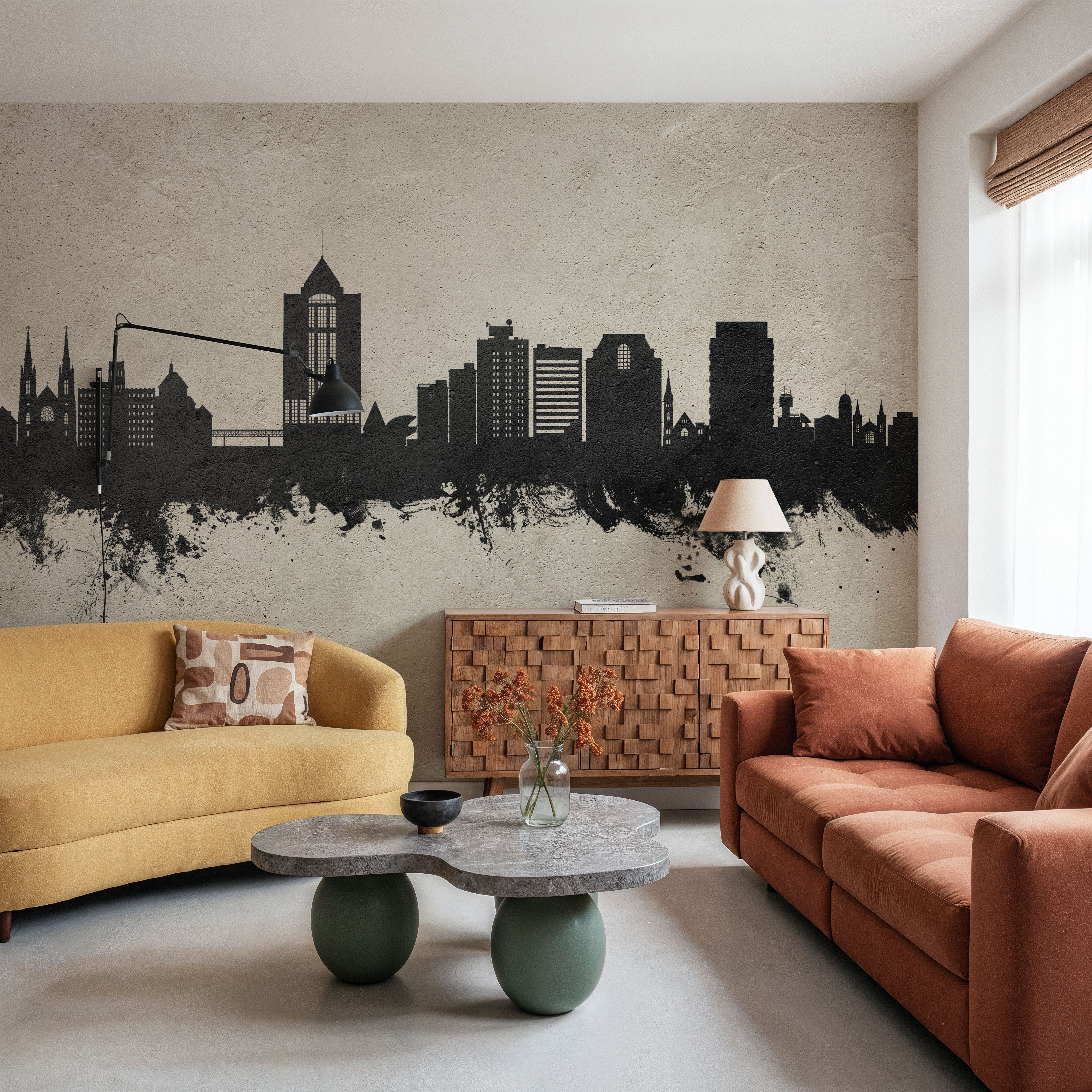 Roanoke Virginia Skyline Concrete