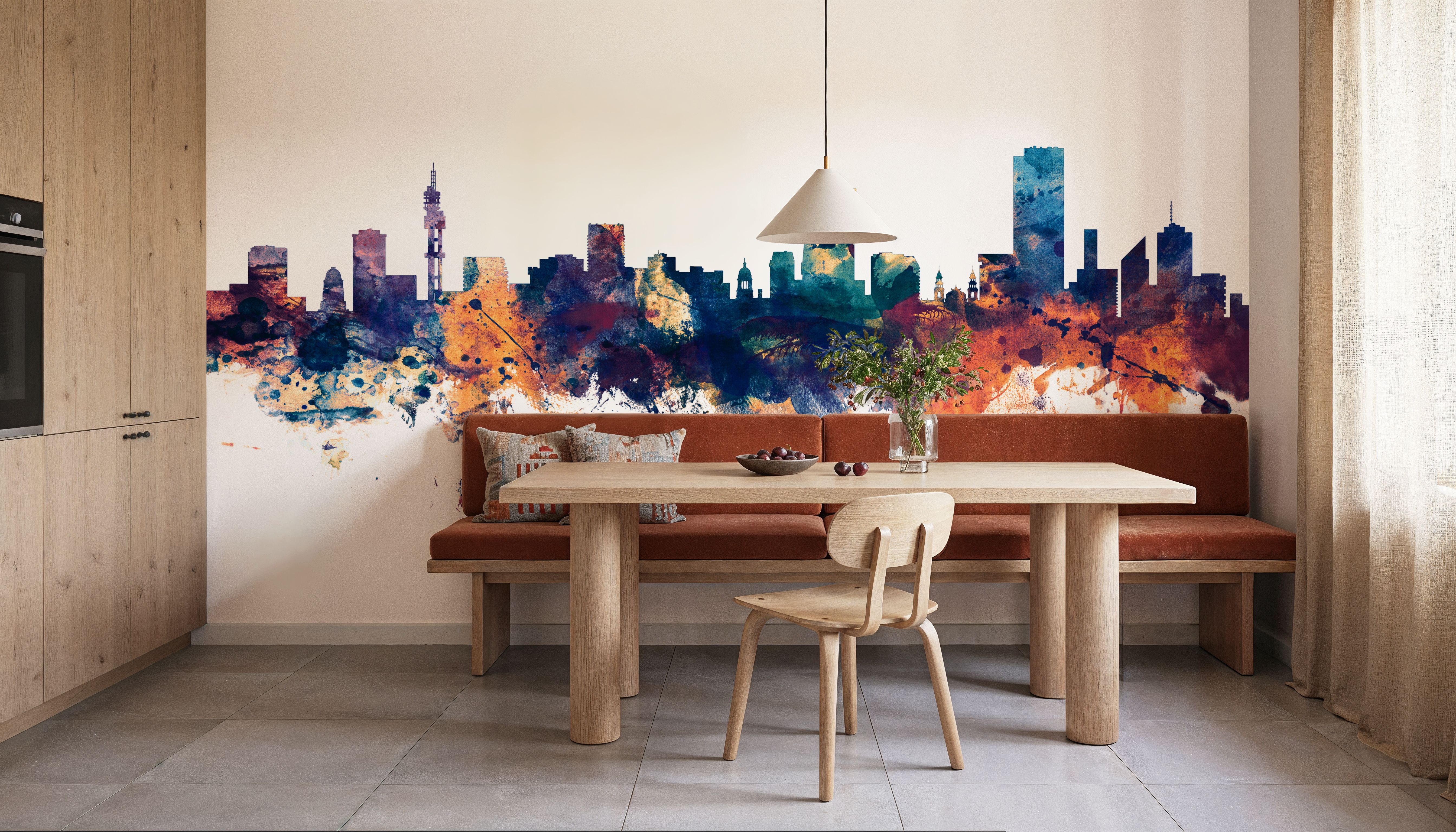 Pretoria South Africa Skyline Blue & Bronze