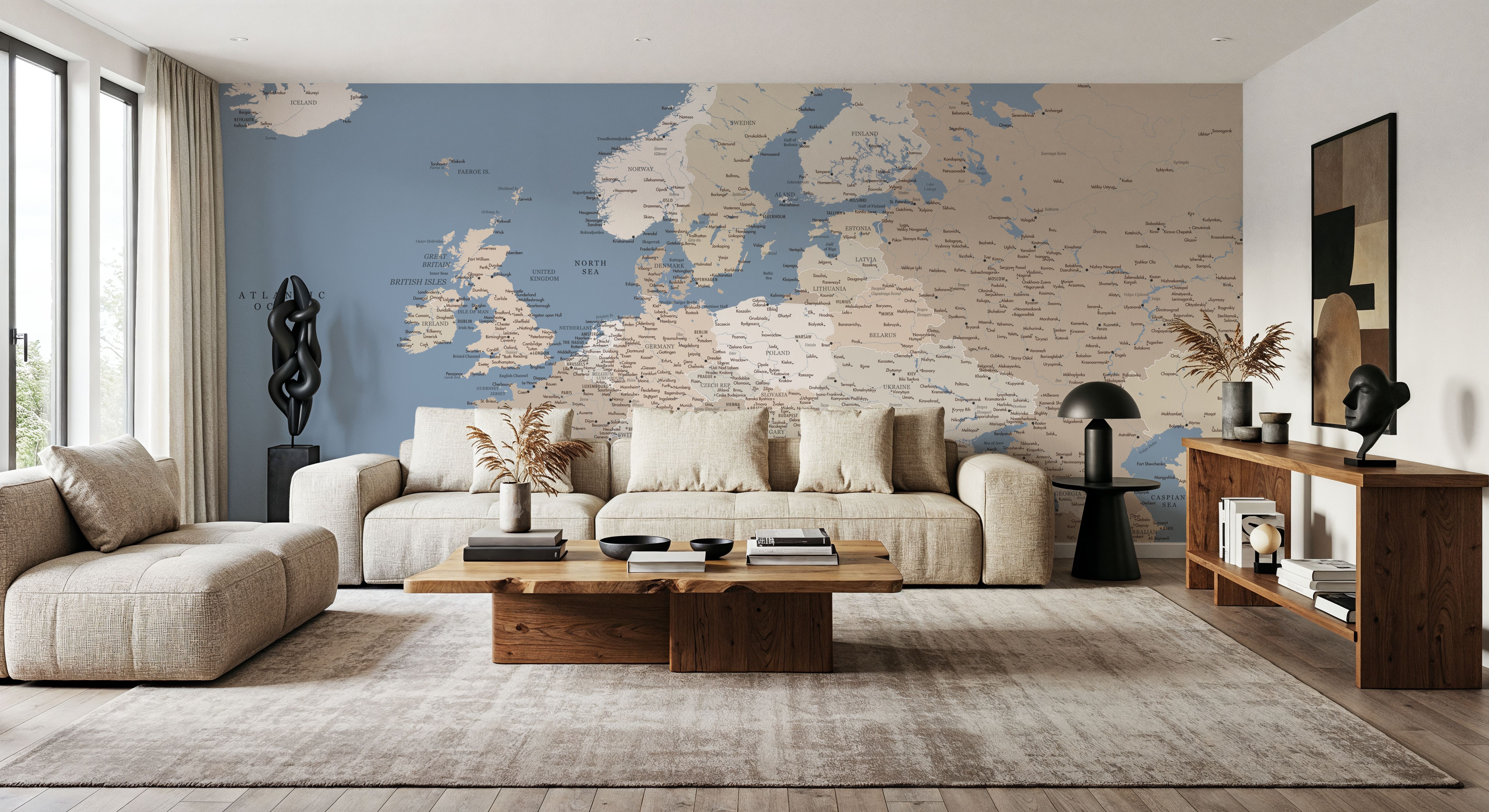 Europe Map Detailed - Amias