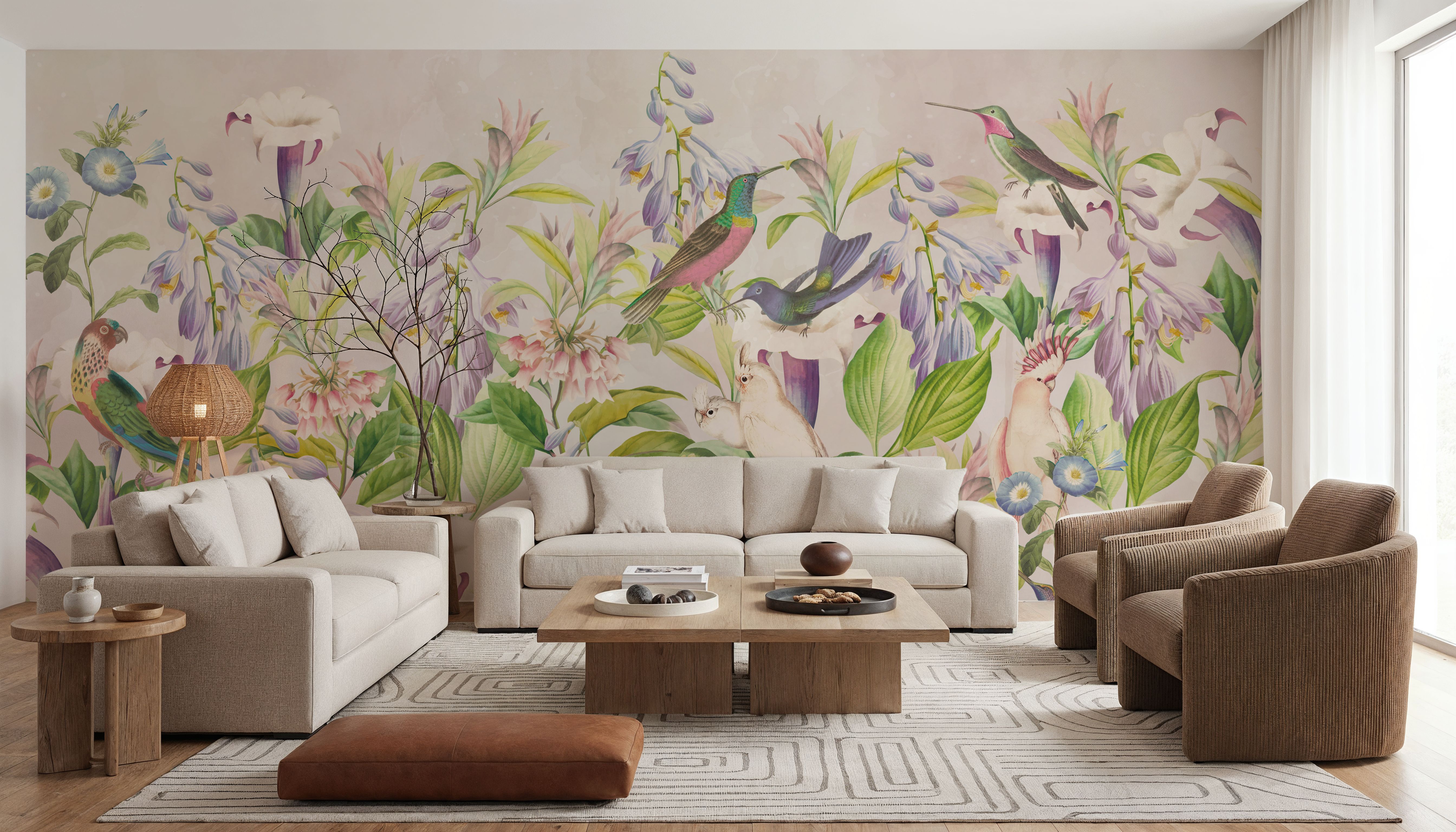 Parrot Garden, Wallpaper