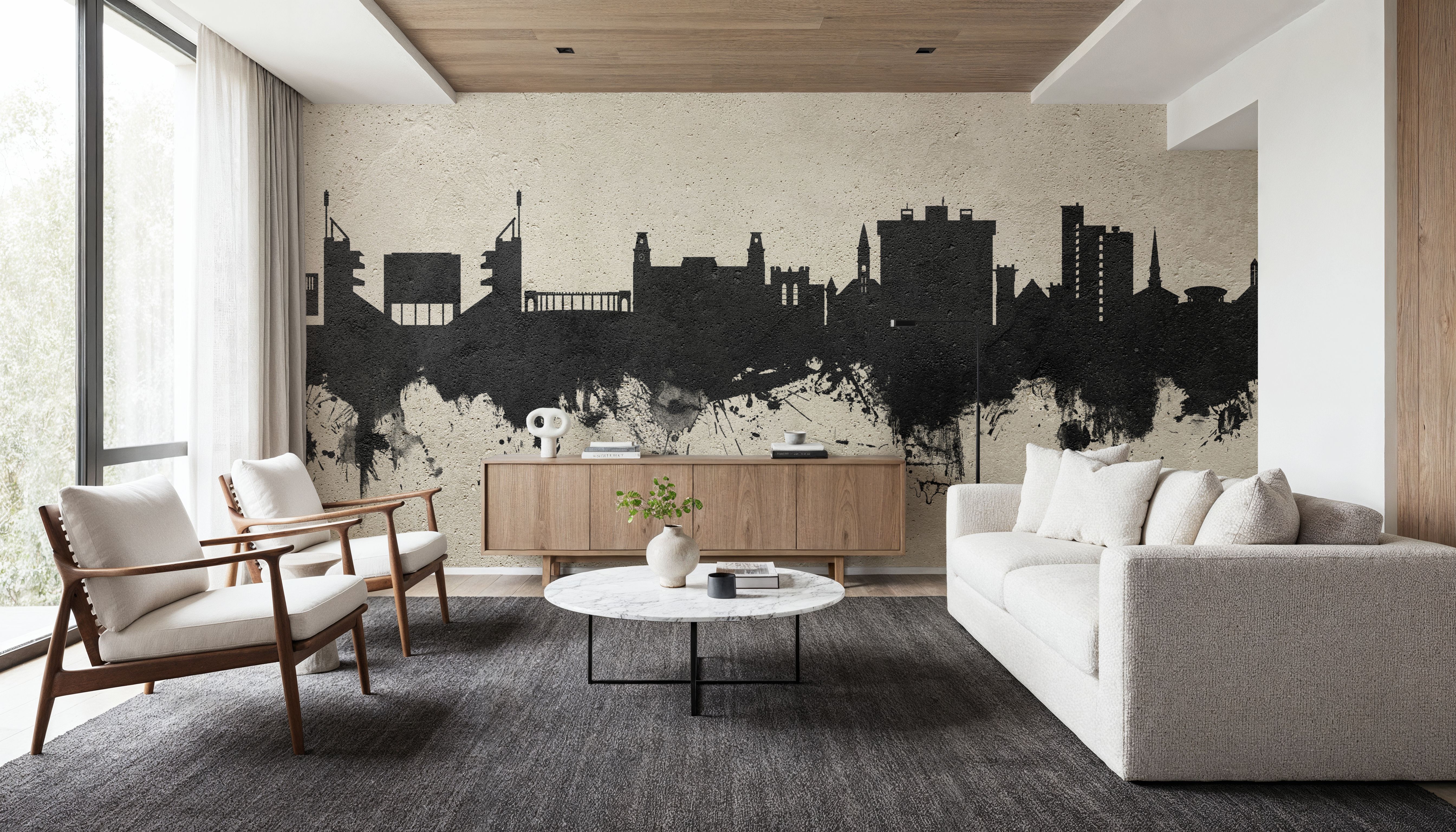 Fayetteville Arkansas Skyline Concrete, Wallpaper