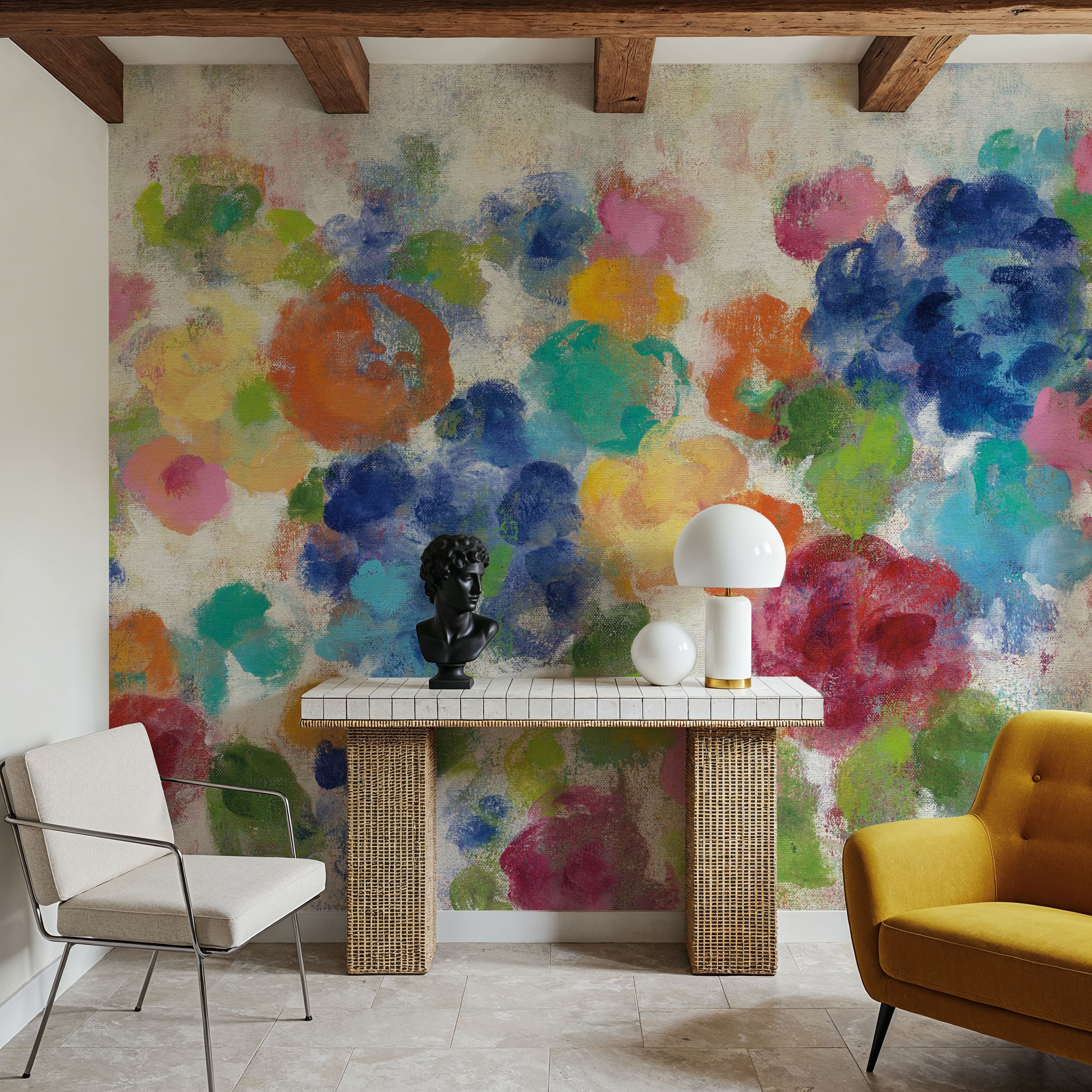 Hydrangea Bouquet I on canvas