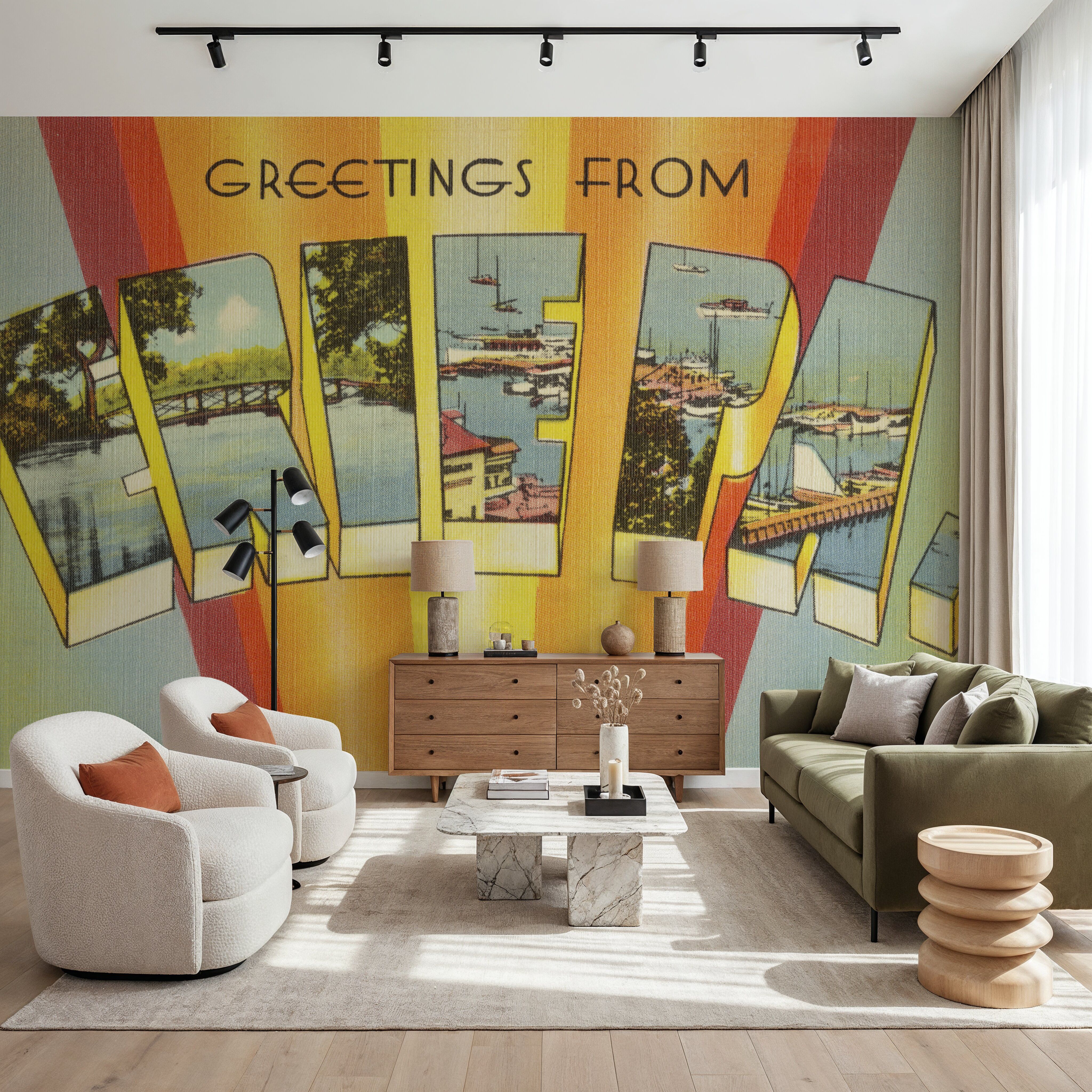Greetings from Erie - Screenprint Postcard