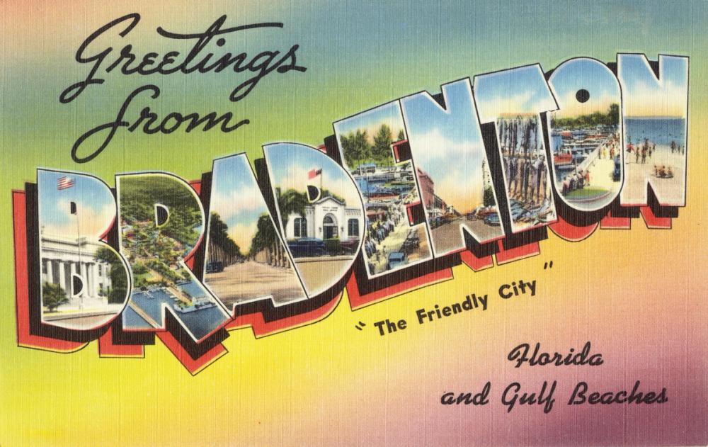 Greetings from Bradenton - Screenprint Postcard