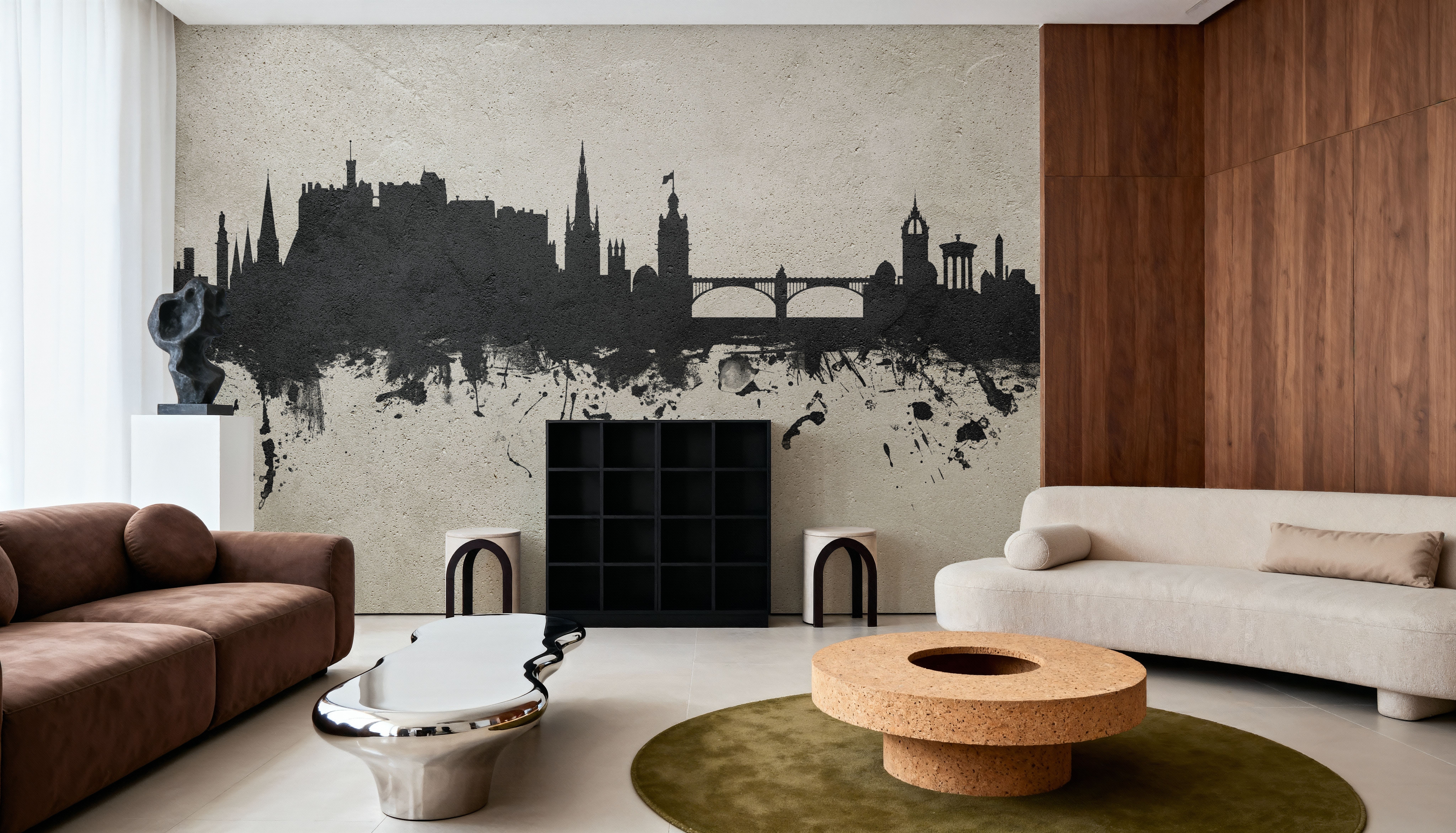 Edinburgh Scotland Skyline Concrete