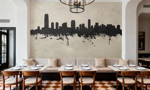 Jersey City New York Skyline Concrete