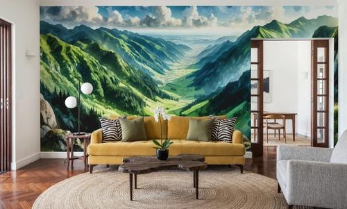 Expansive Mountain Valley Landscape