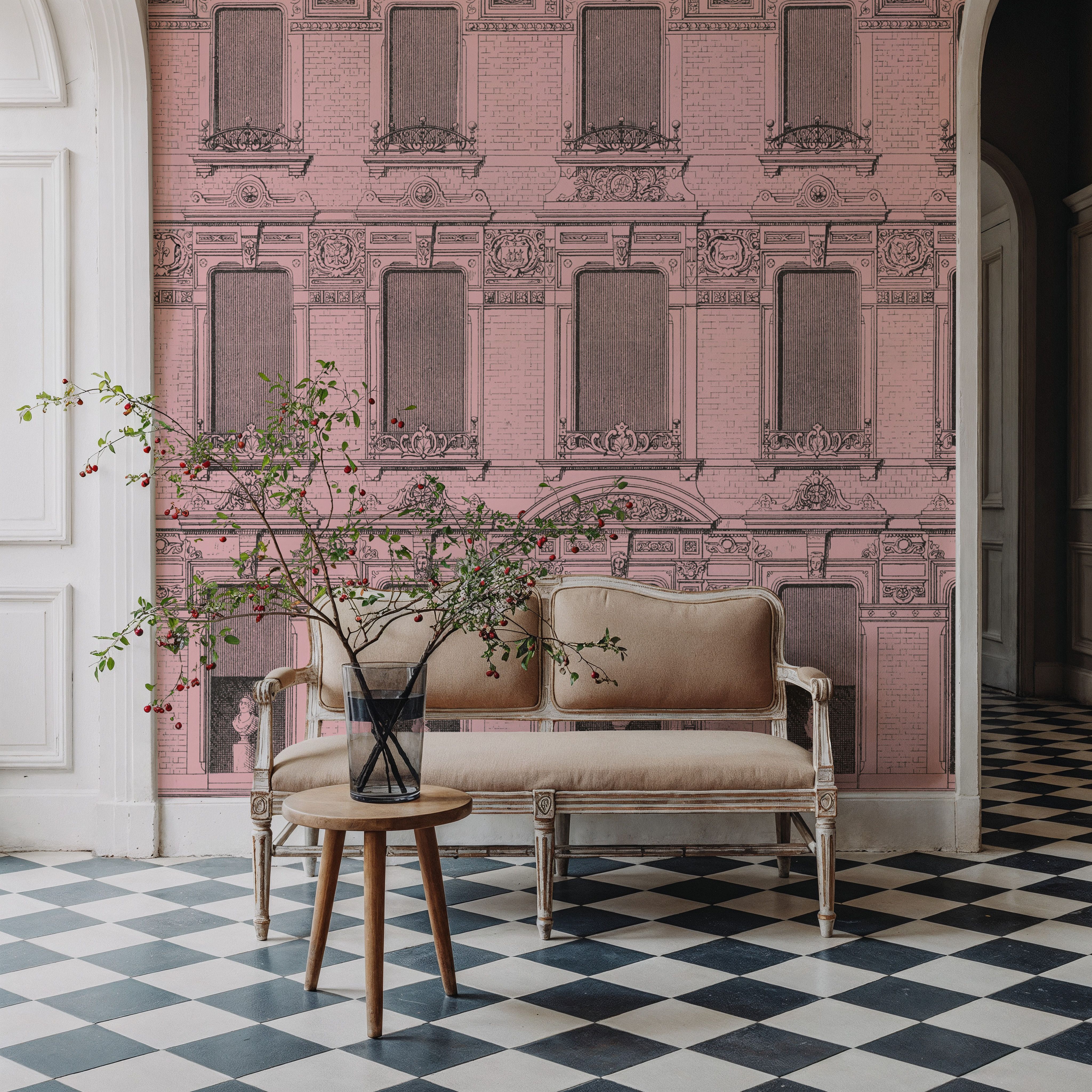Vintage Facade, Pink