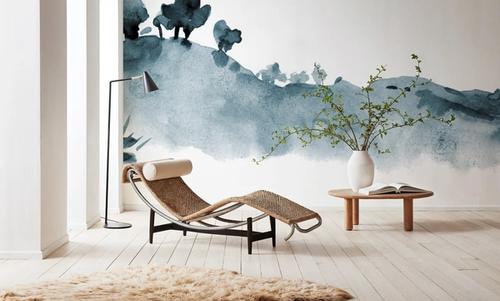 Tranquil Hillside, Dusty Blue