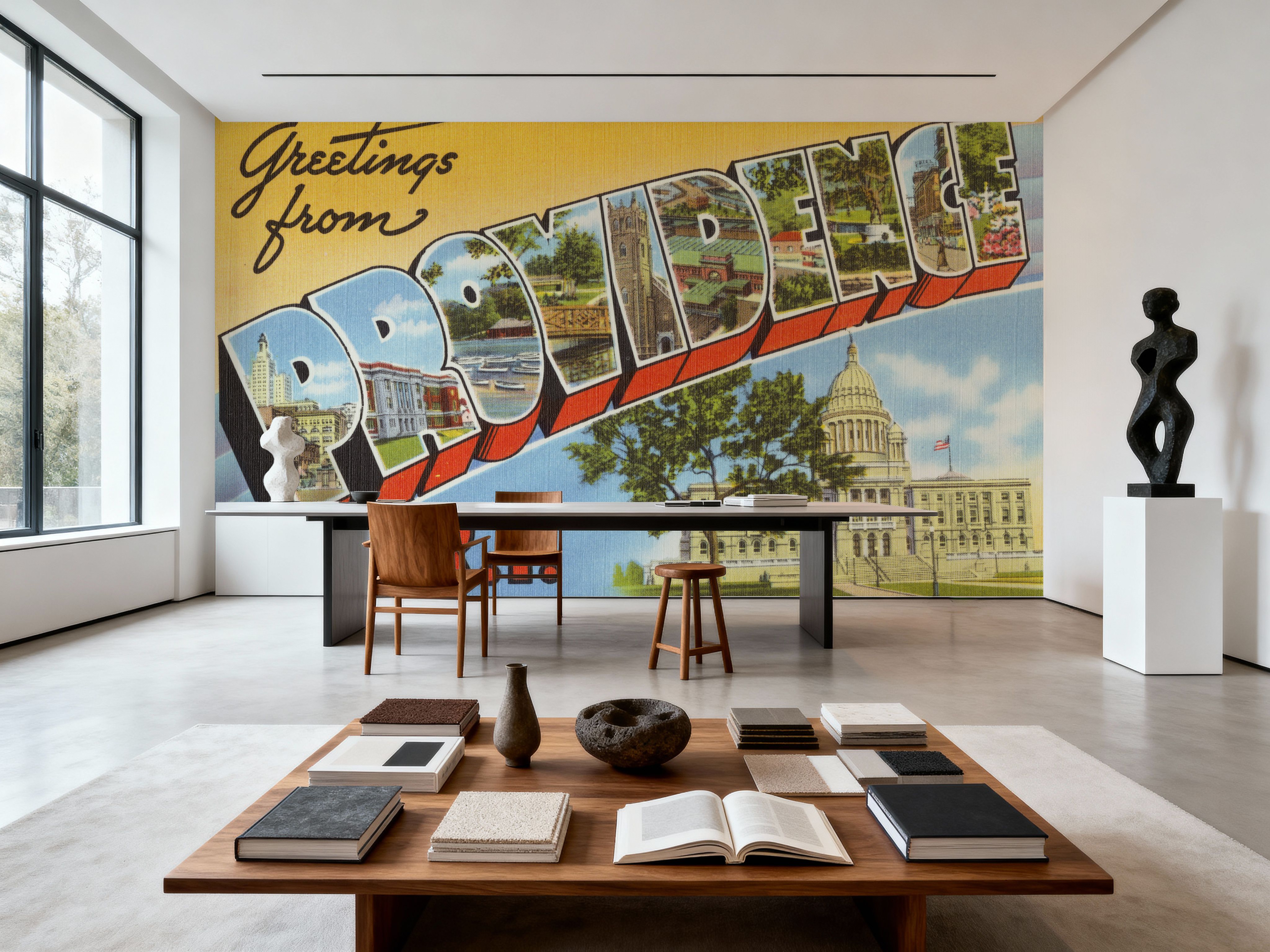 Greetings from Providence - Screenprint Postcard