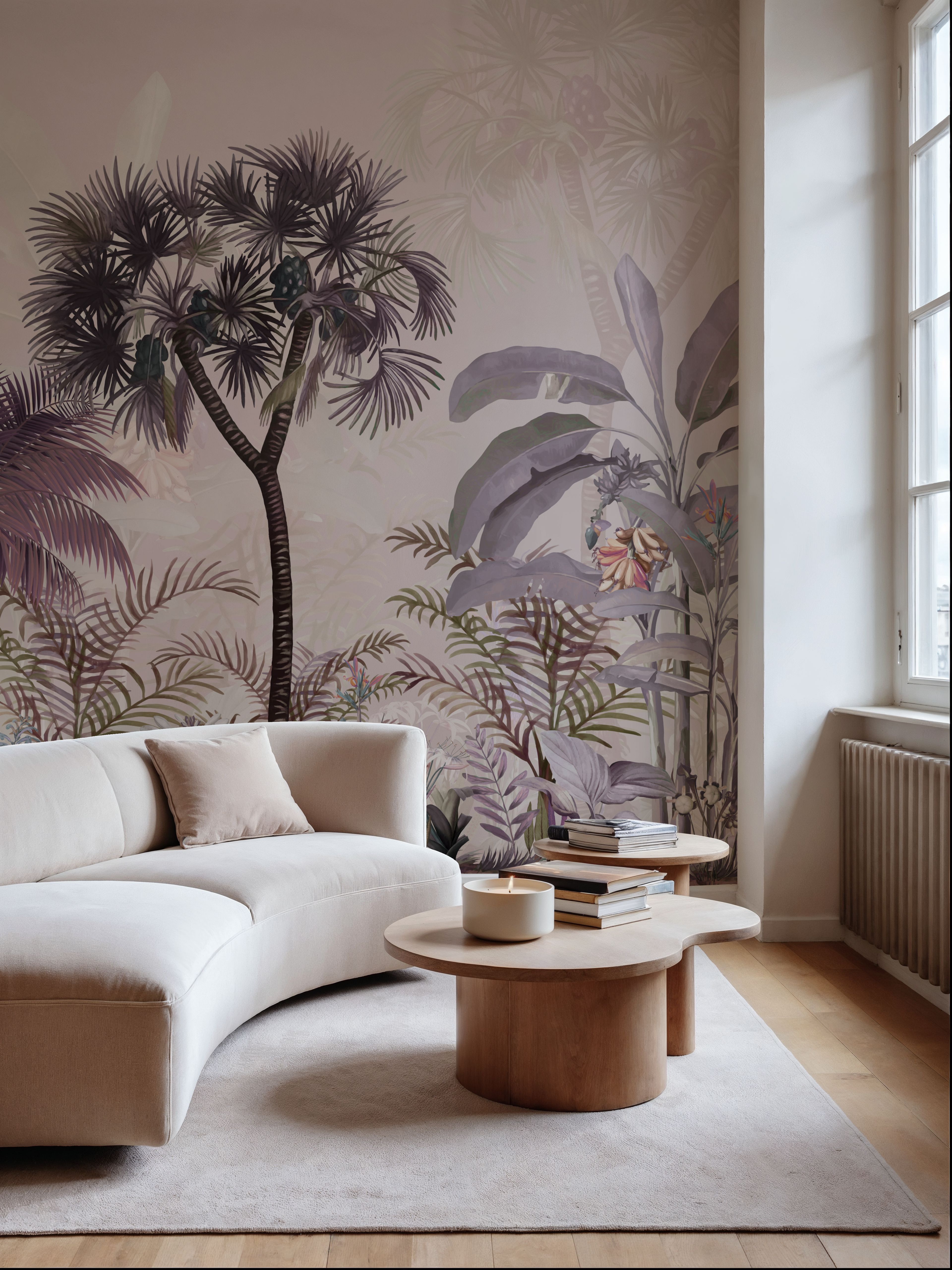 Tropical Forest Strolls Light Purple