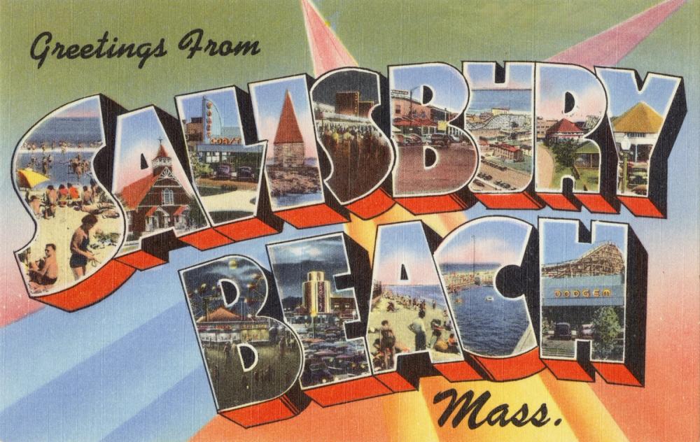 Greetings from Salisbury Beach - Screenprint Postcard