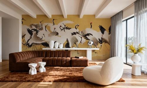 Japanese Flock of Cranes