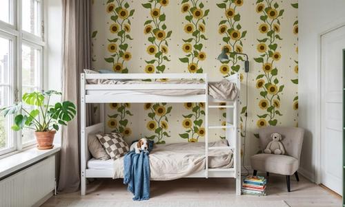 Sunflower Stripes, Cream