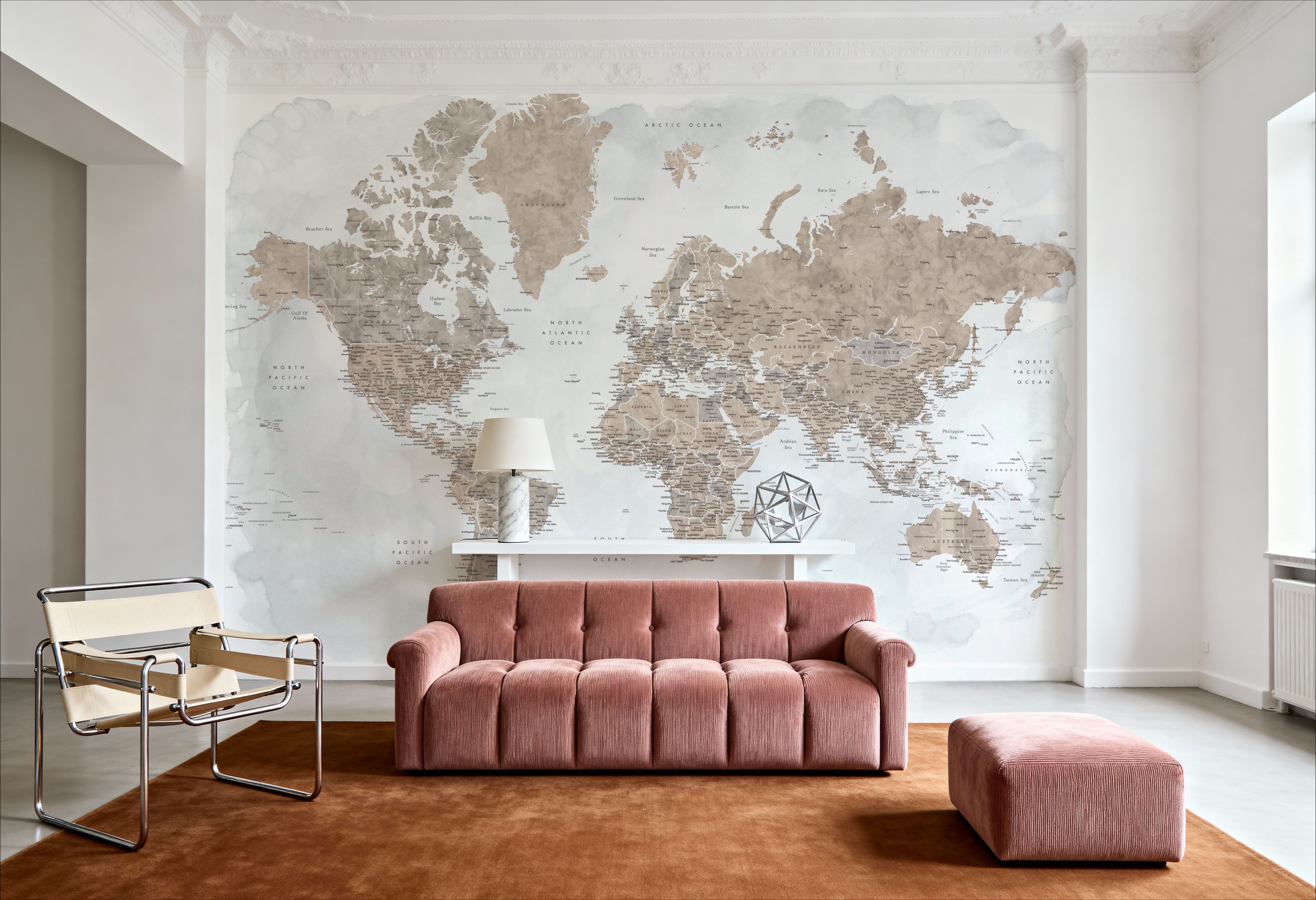 World Map Cities - Calista