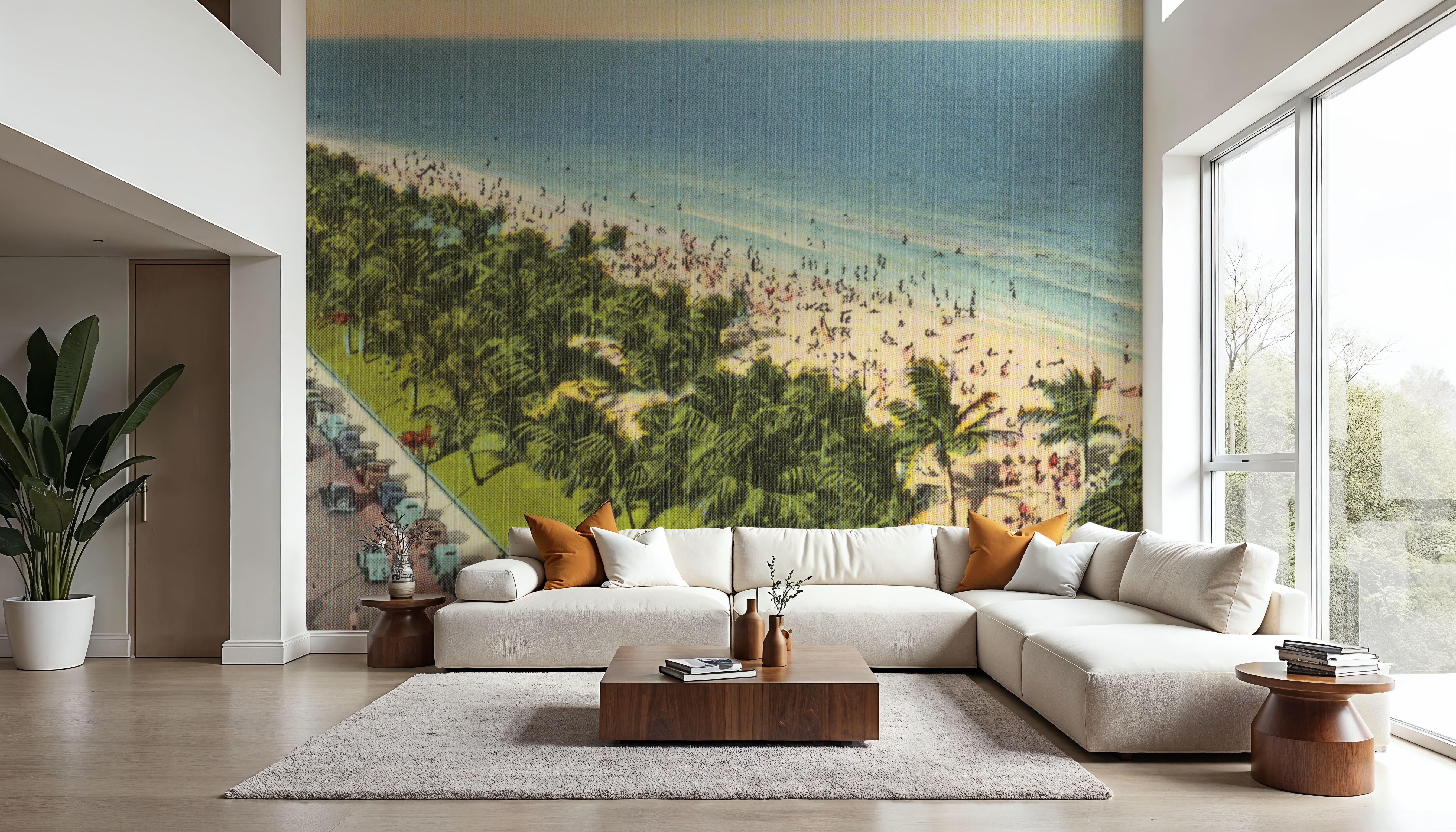 Ocean Drive - Screenprint Postcard