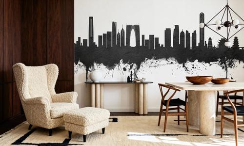 Suzhou China Skyline Black & White