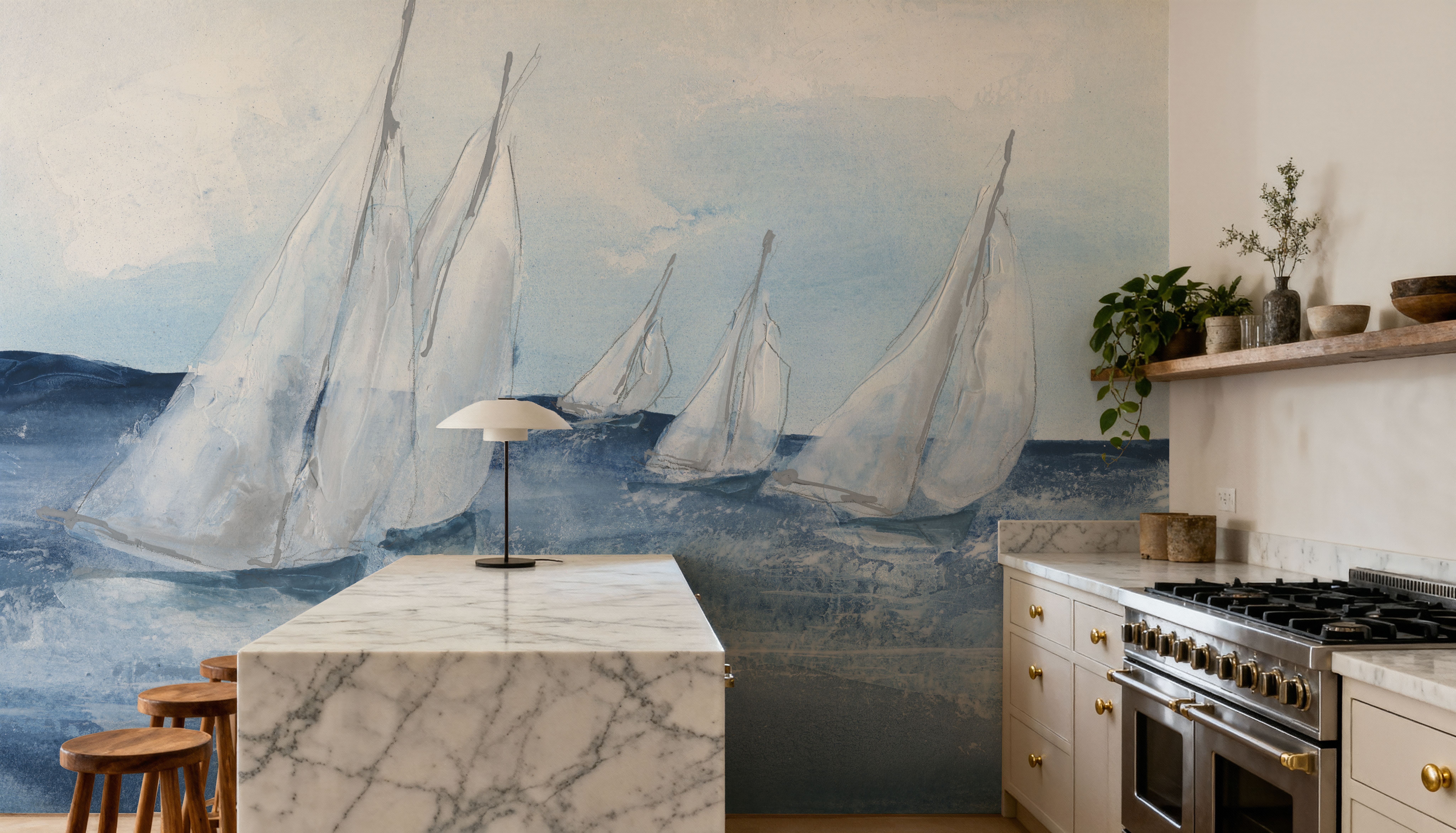 Group Sail Waves, Behang