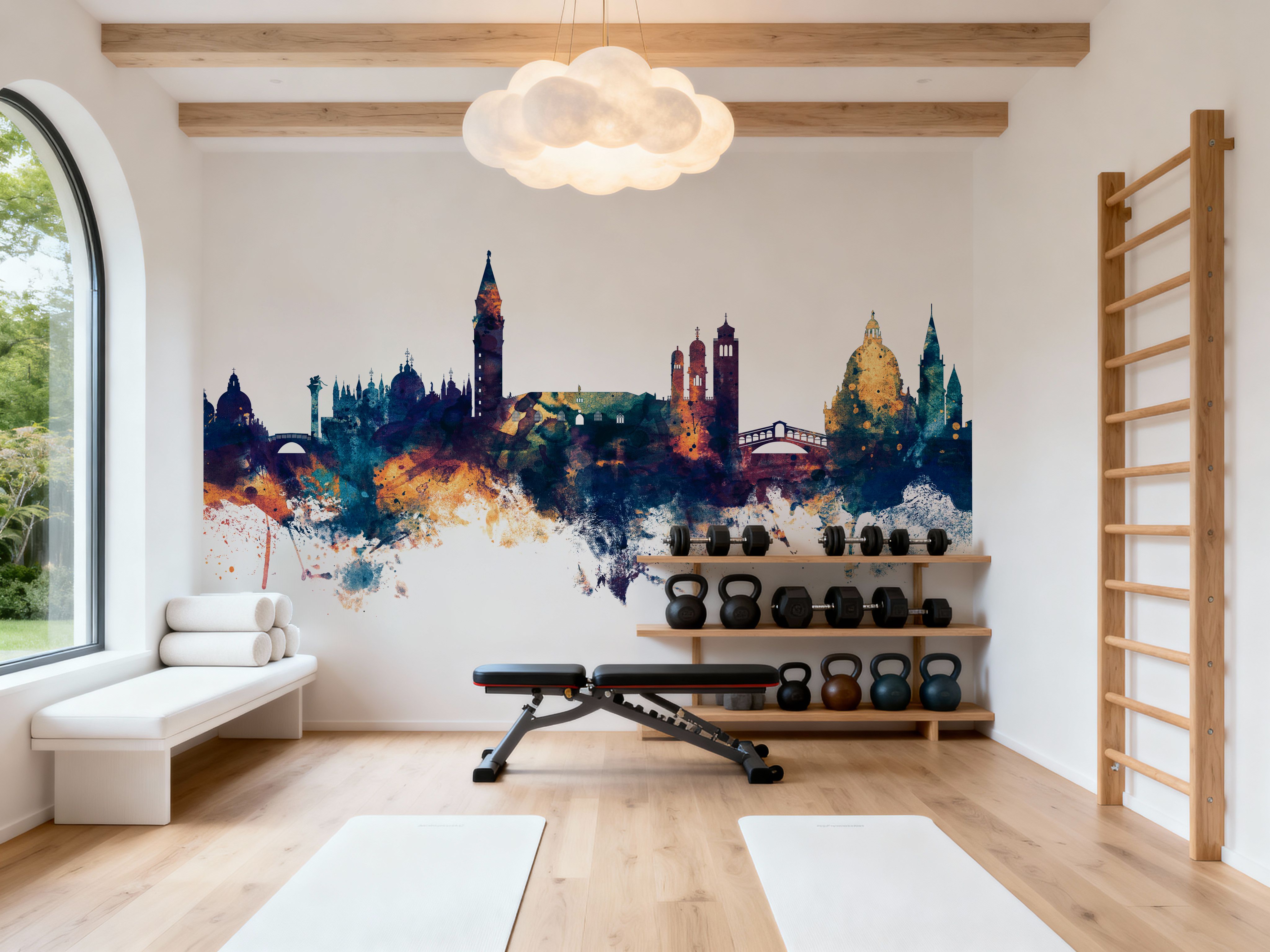 Venice Itay Skyline Blue & Bronze