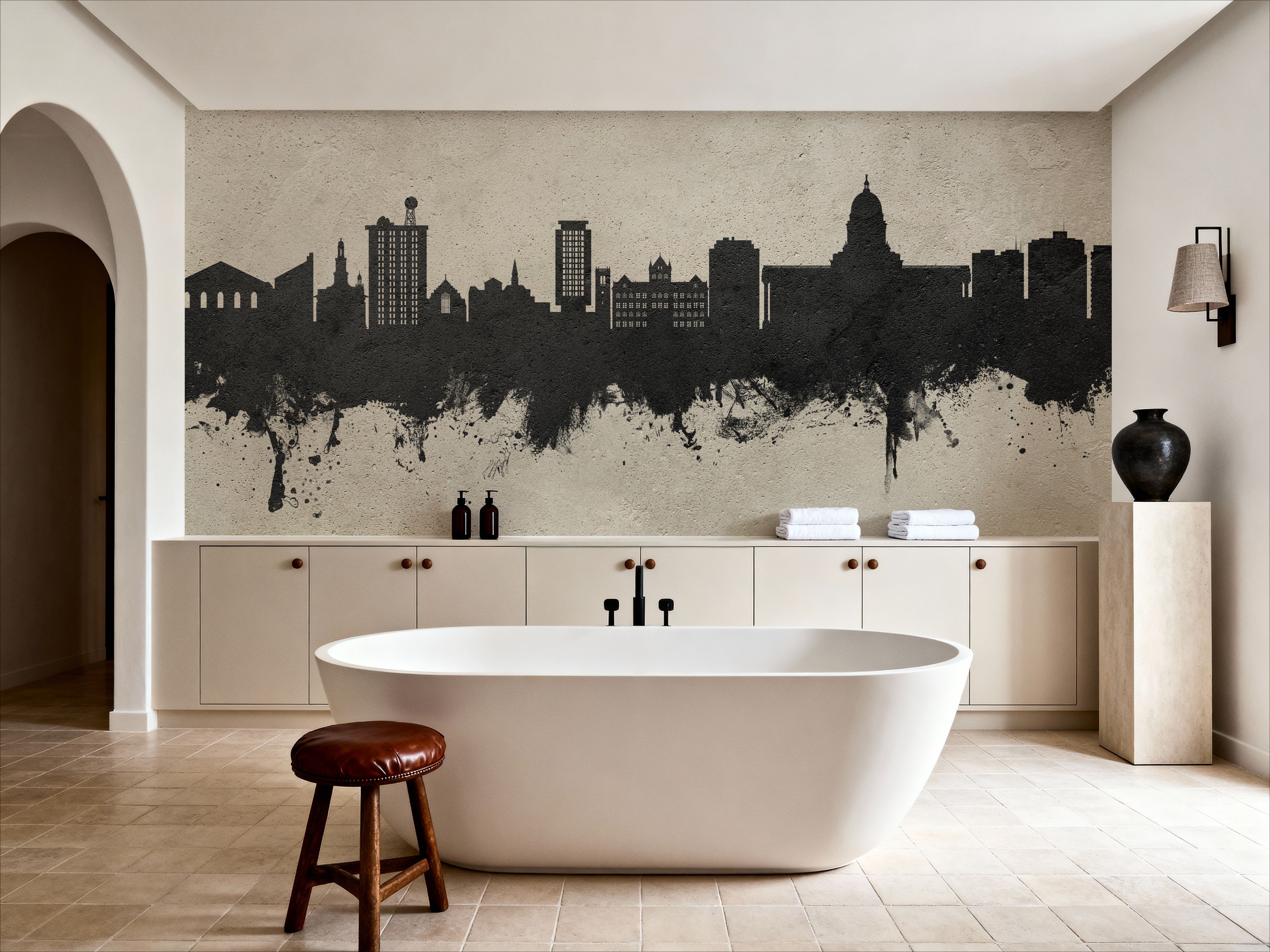 Madison Wisconsin Skyline Concrete