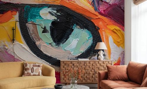 Deep Iris On Canvas