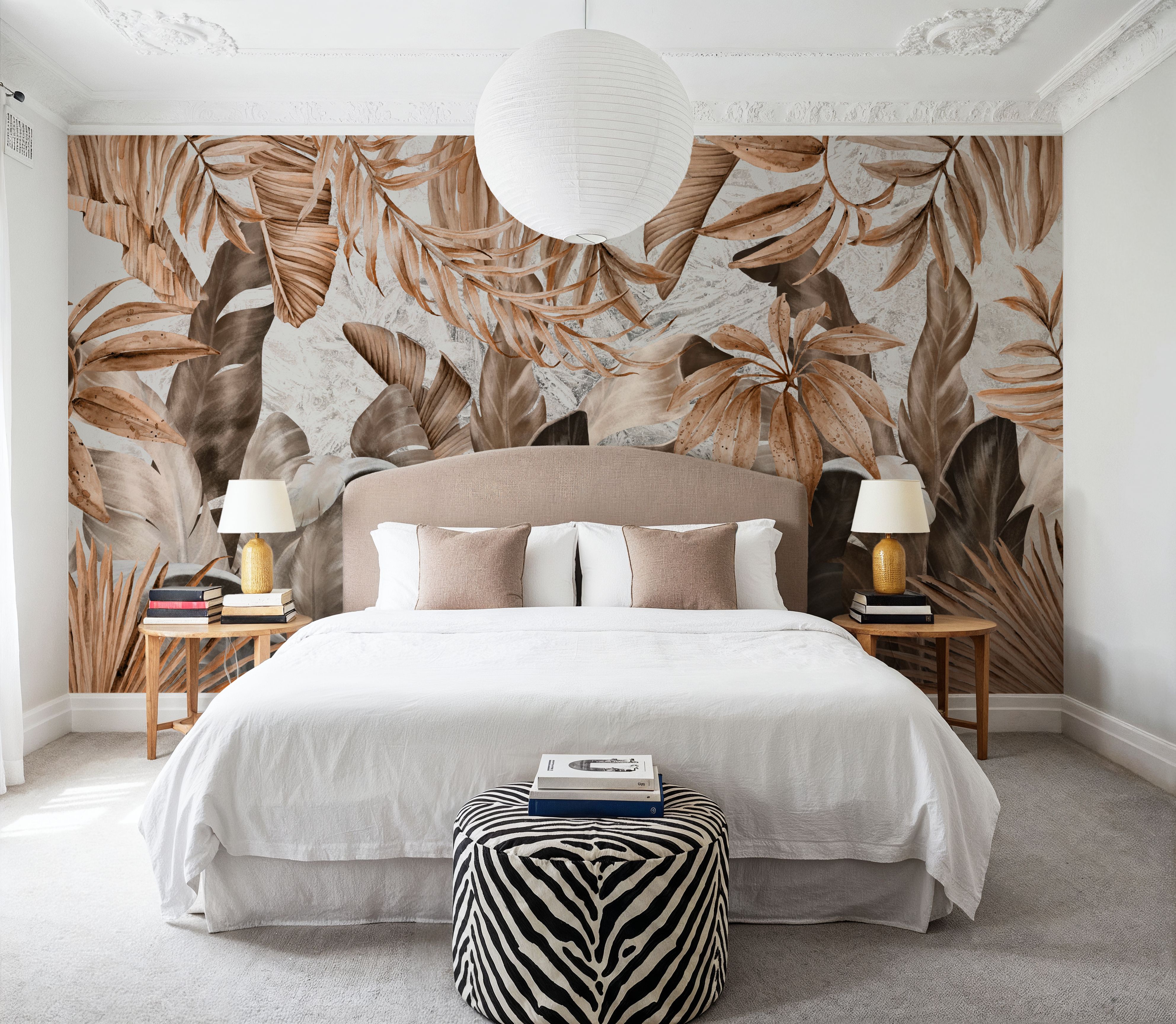 Smiling Sepia Leaves 