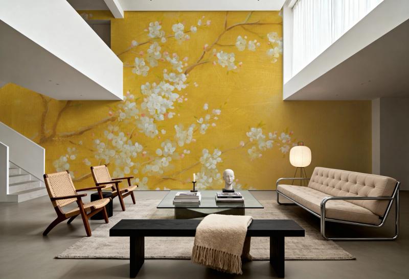 White Cherry Blossoms II mural 100% PVC-fri och giftfri