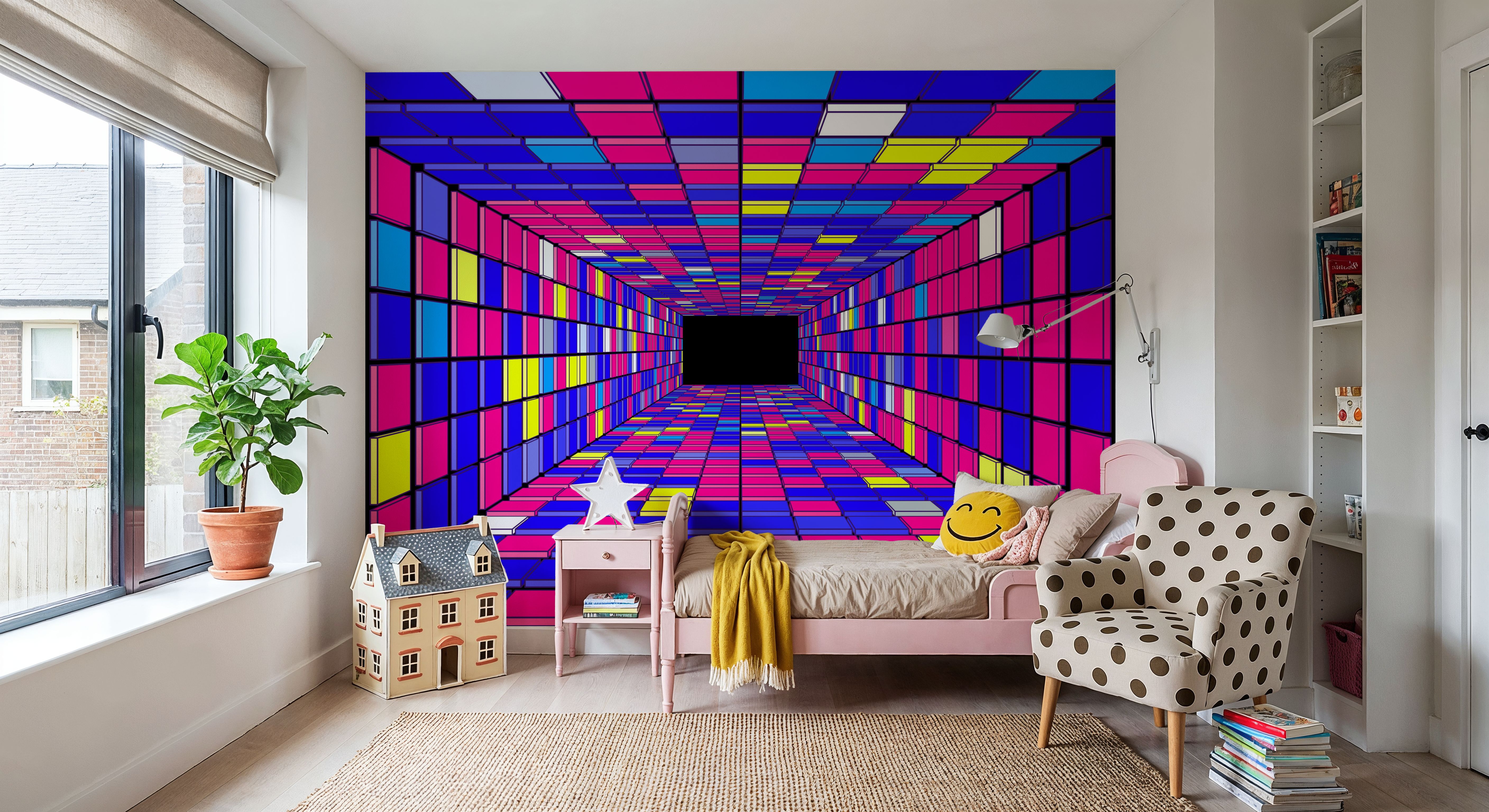 Retro Game Tunnel, Purple