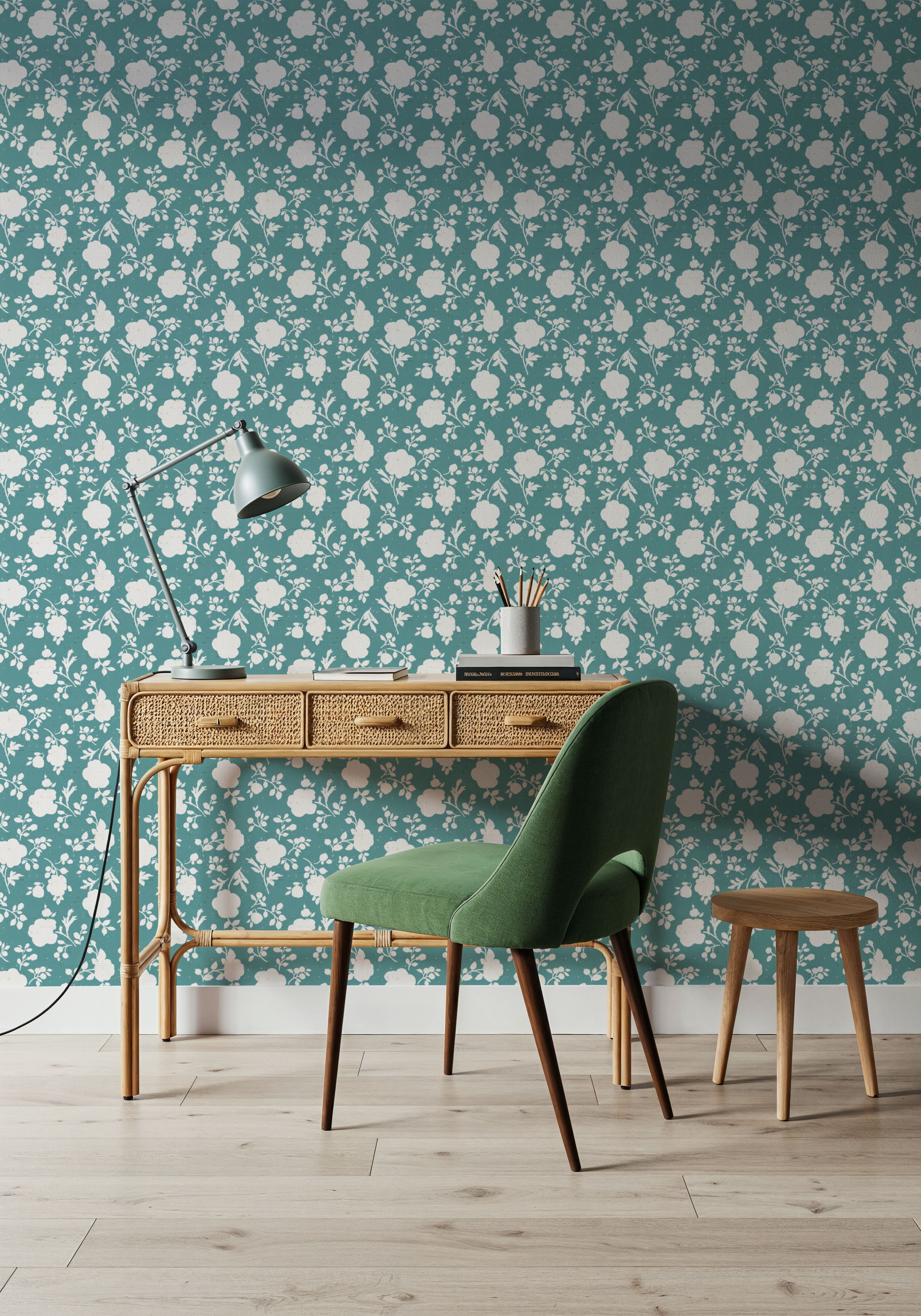 Country Flowery Turqouise