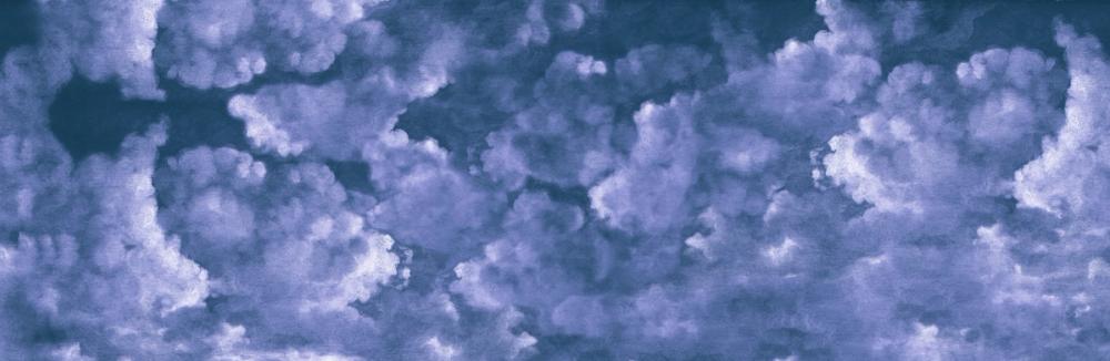 Painted Dreamy Clouds, Purple