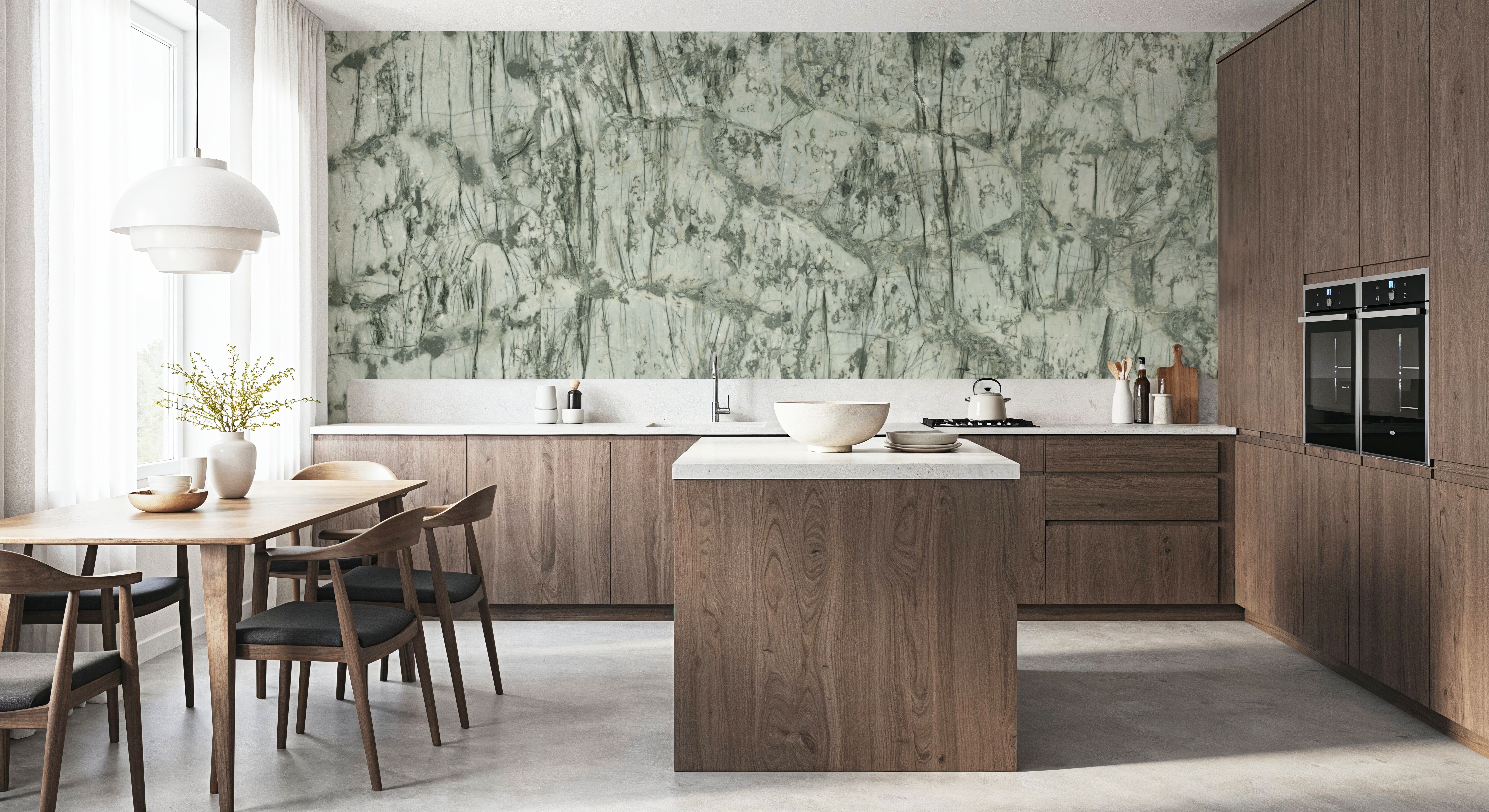 Green Strokes Marble