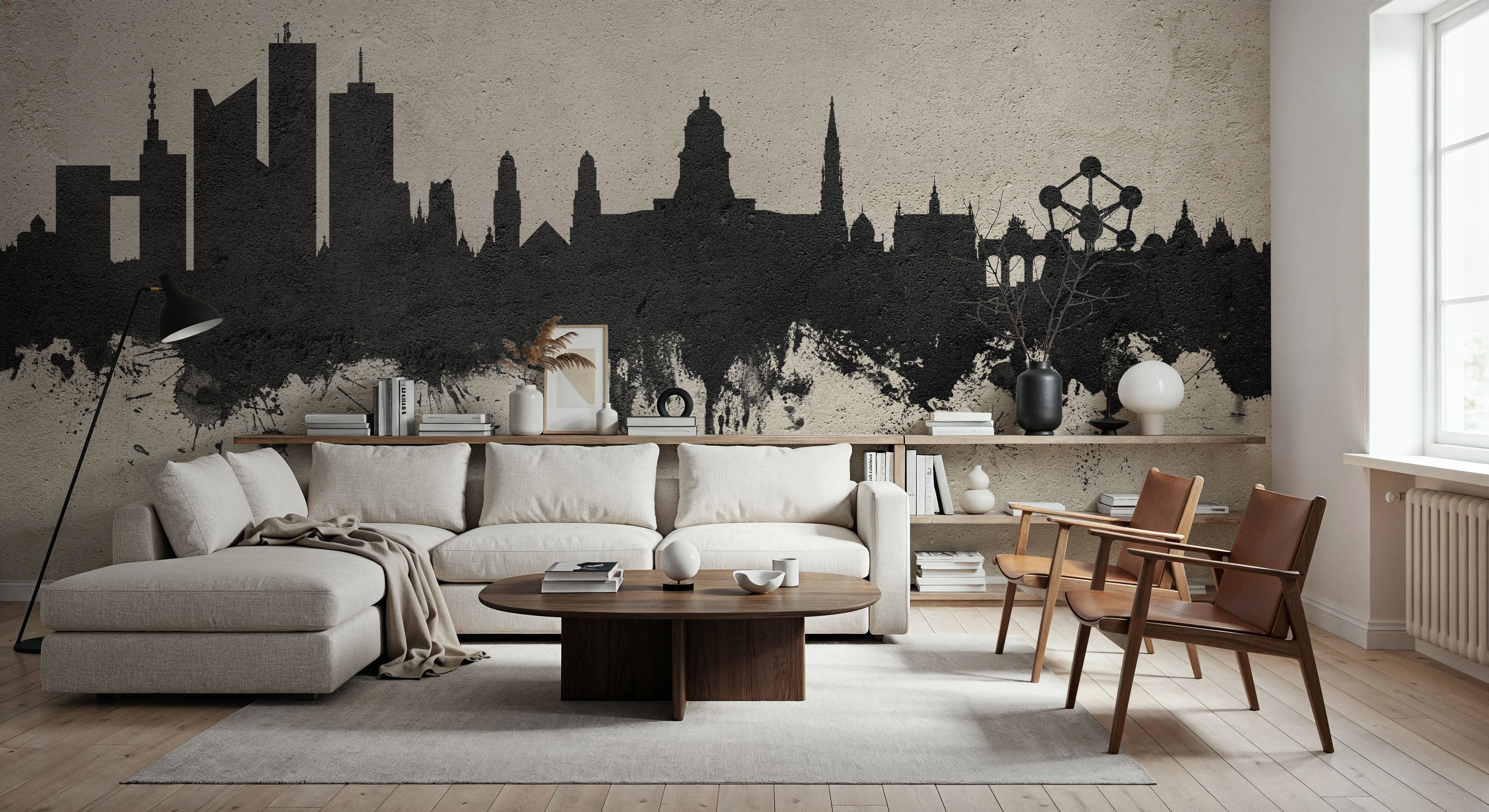 Brussels Belgium Skyline Concrete