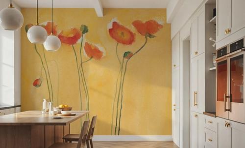 Cadmium Orange Poppies