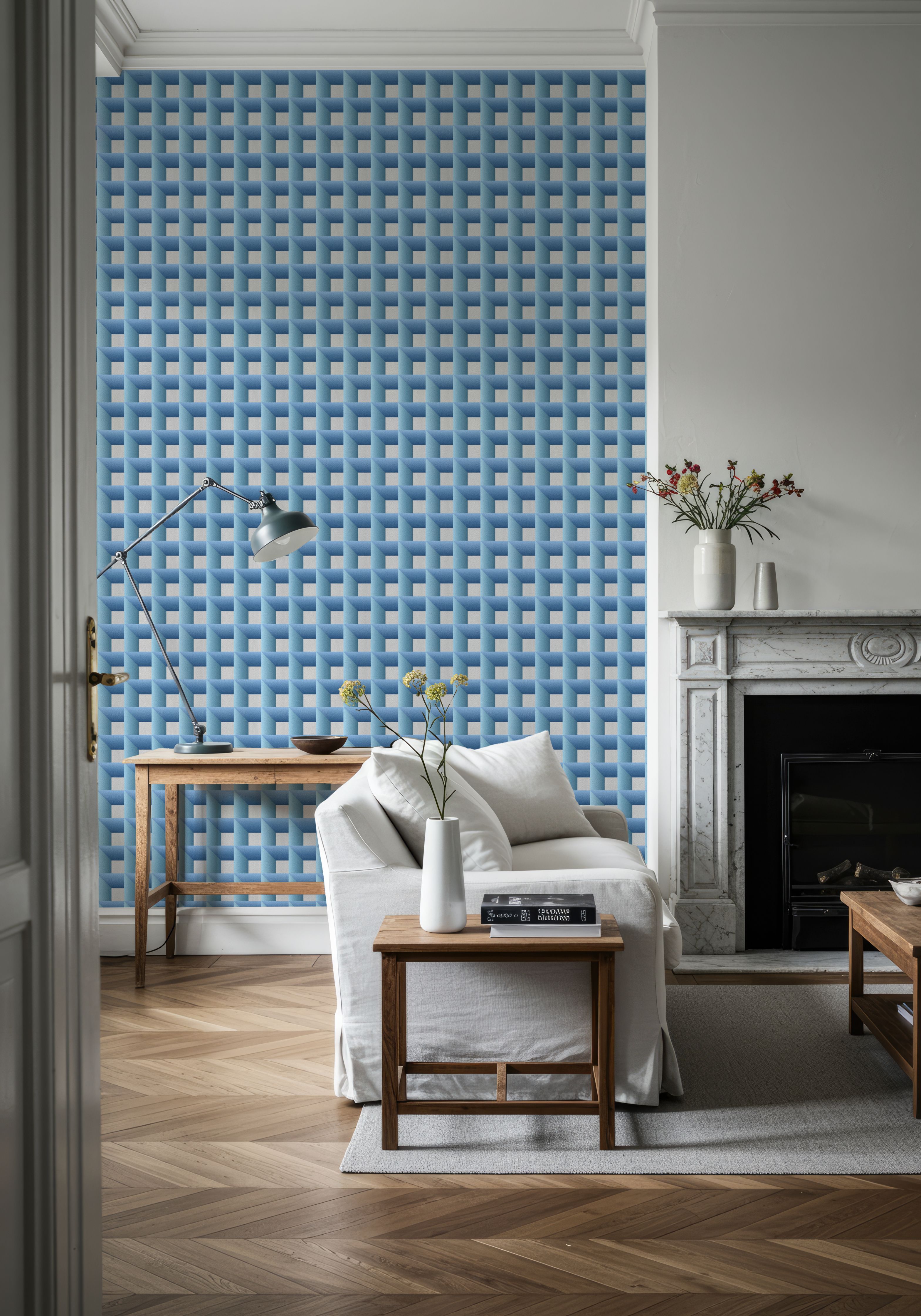 Decorative Cubes, Aqua