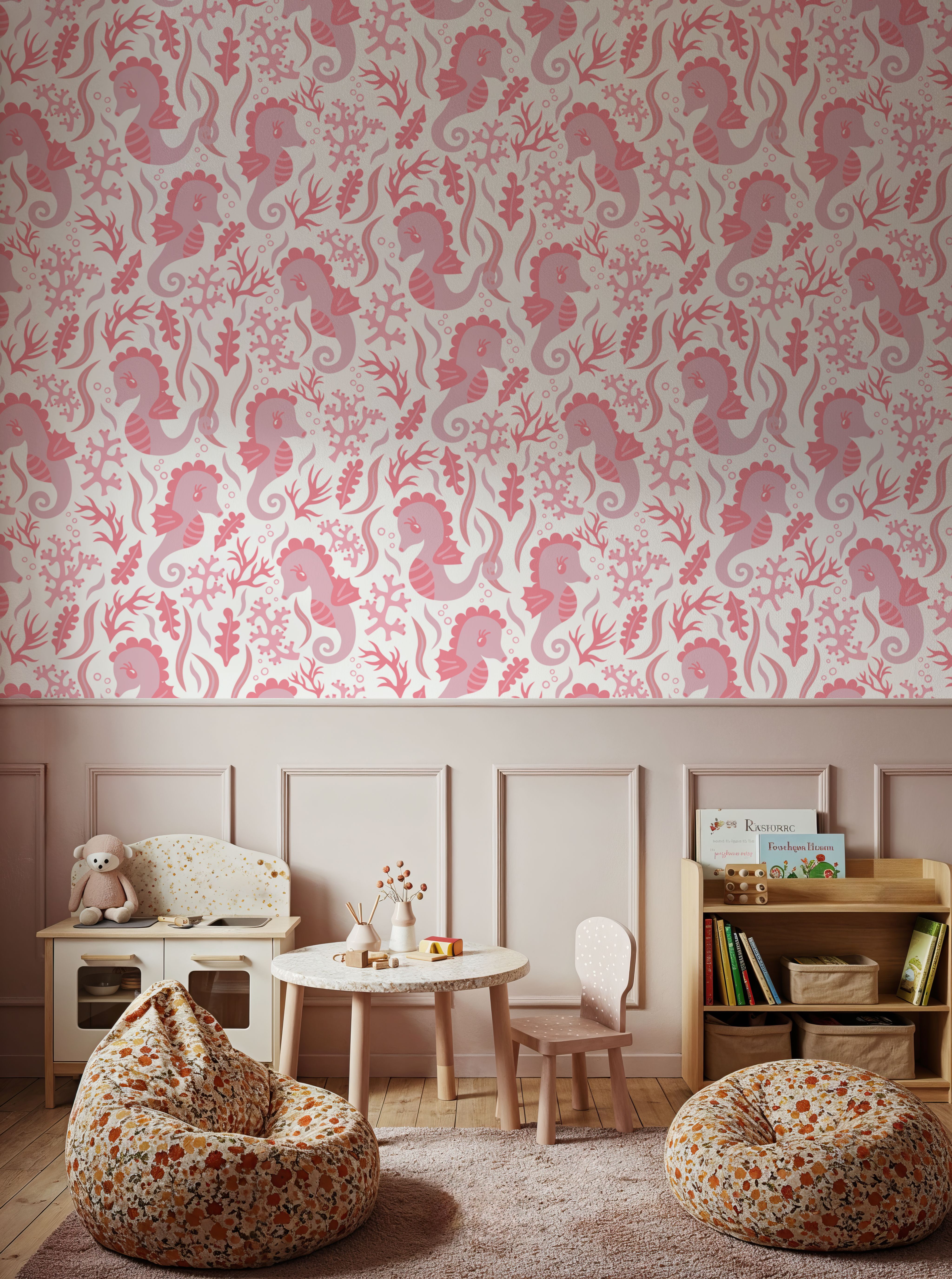 Sweet Seahorses, Pink