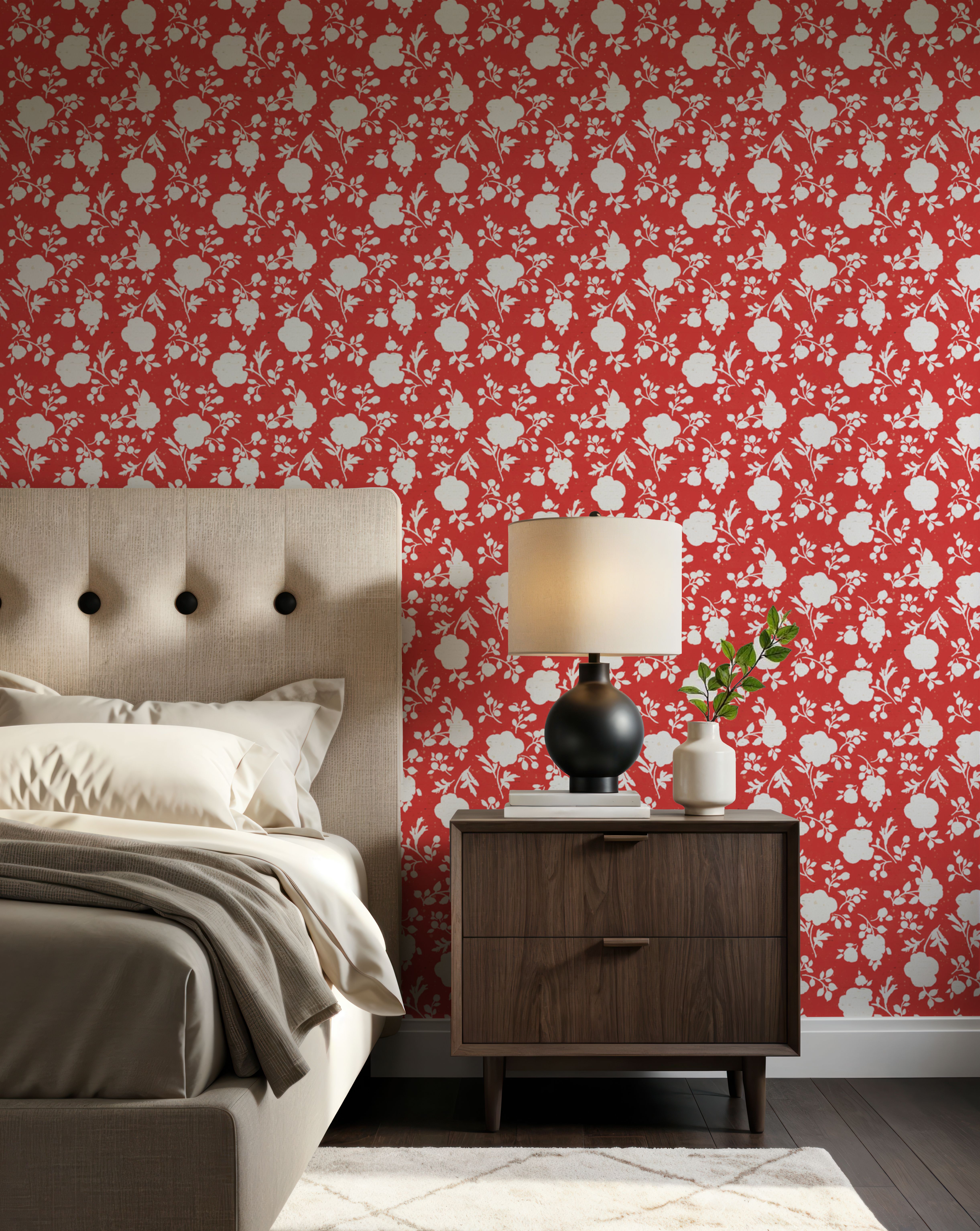 Country Flowery Red