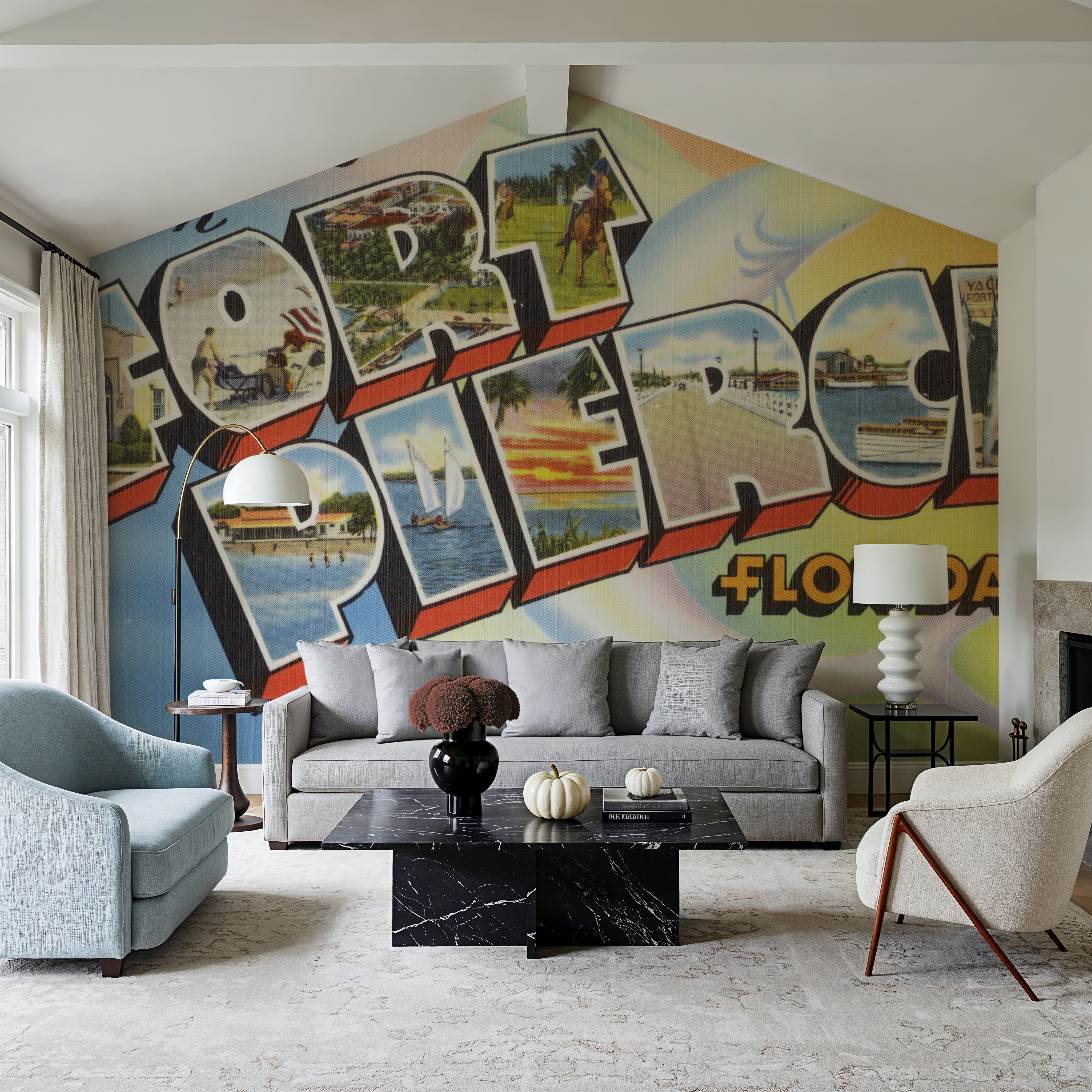 Greetings from Fort Pierce - Screenprint Postcard