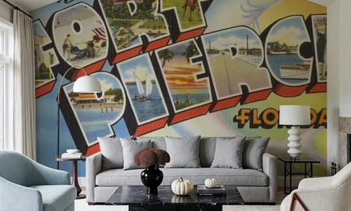 Greetings from Fort Pierce - Screenprint Postcard