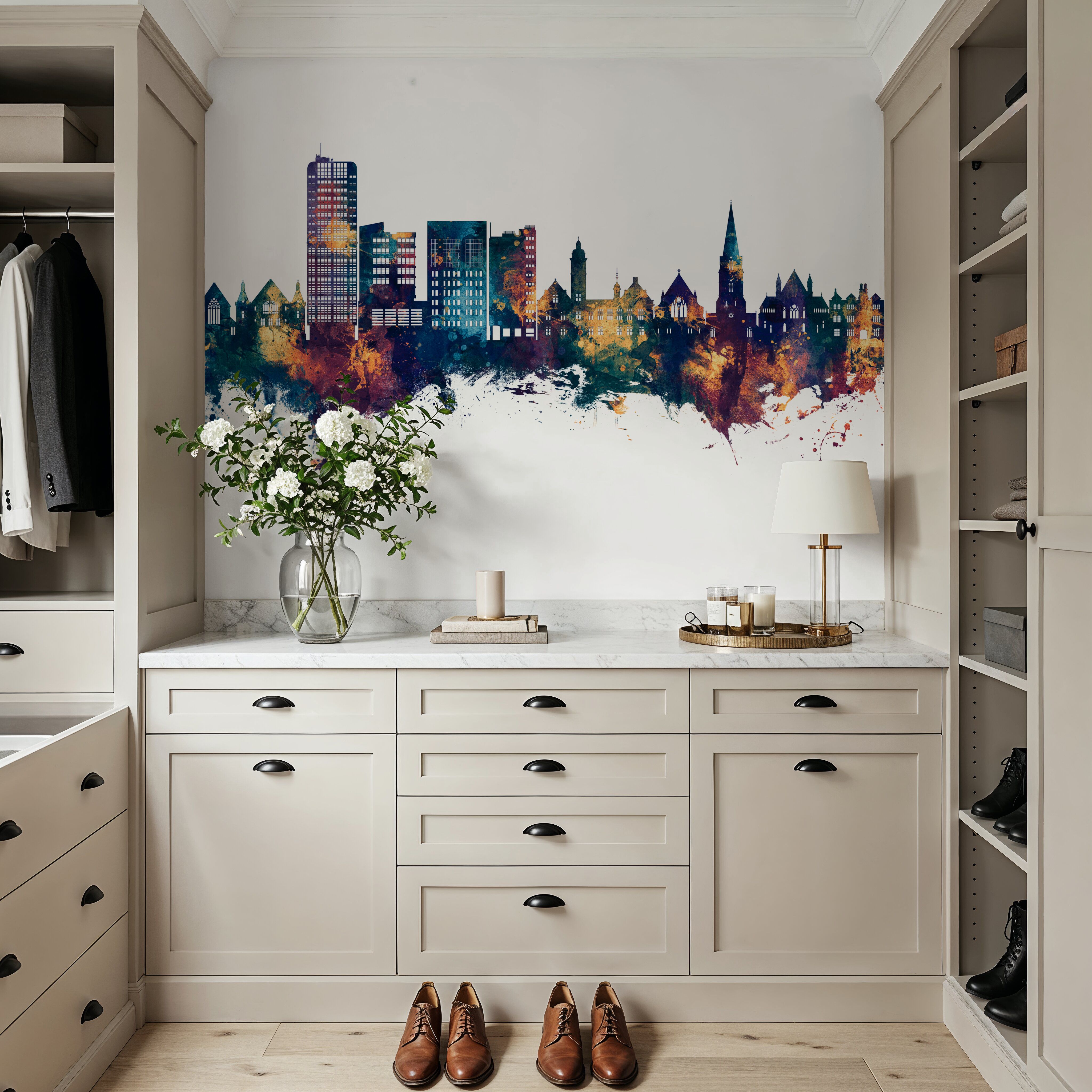 Swindon England Skyline Blue & Bronze