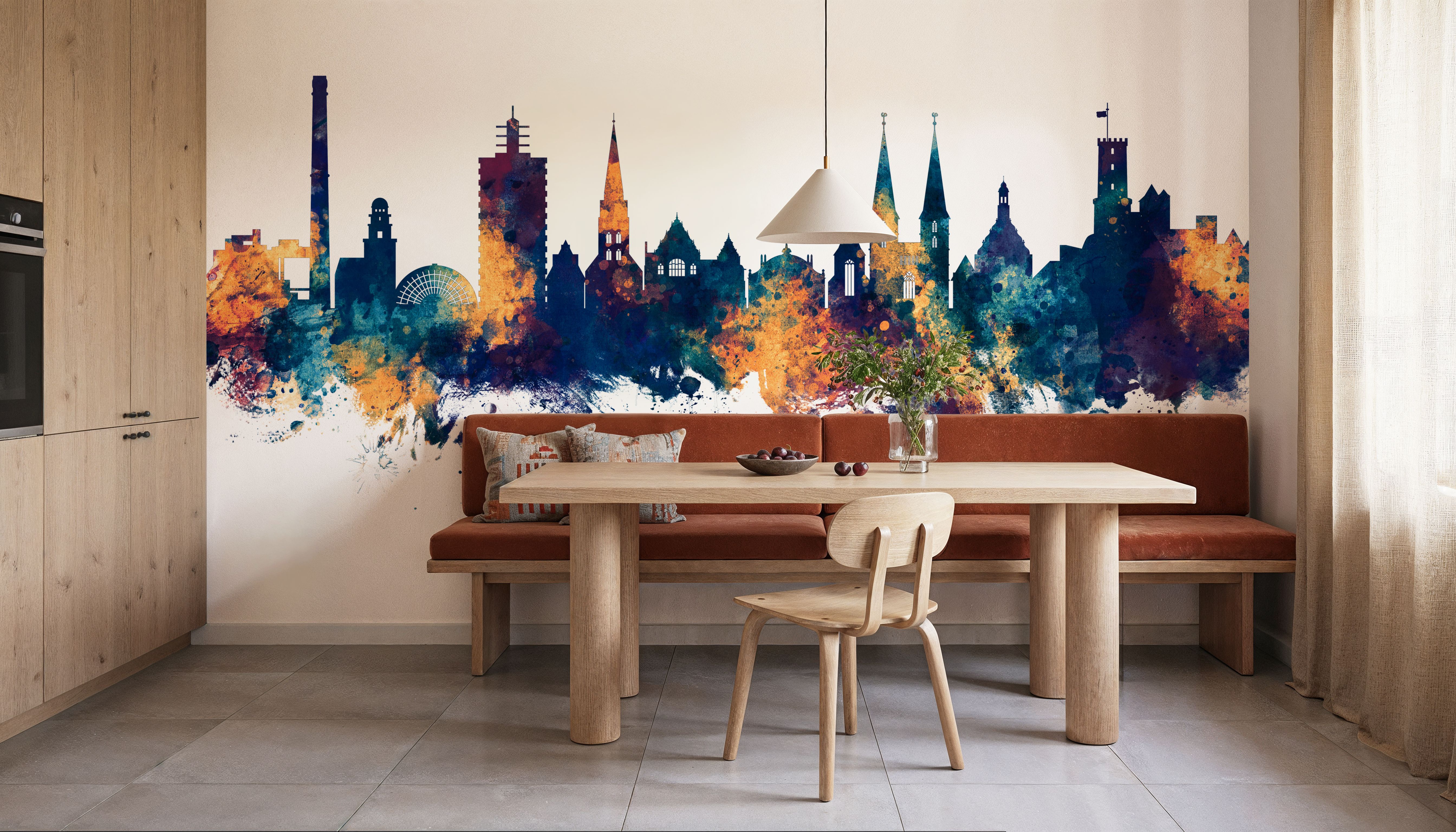 Bielefeld Germany Skyline Blue & Bronze