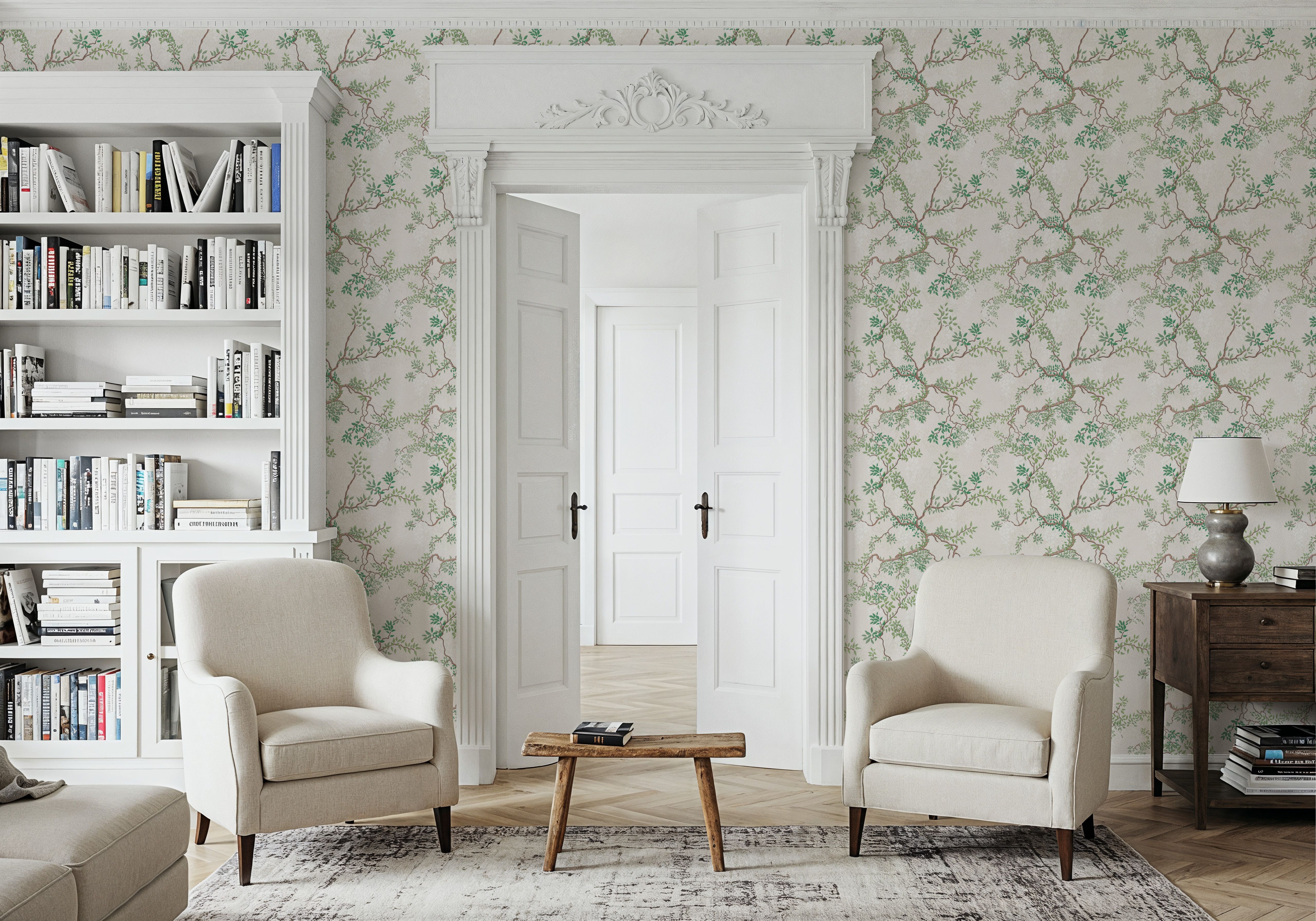 Climbing Wisteria, Ecru