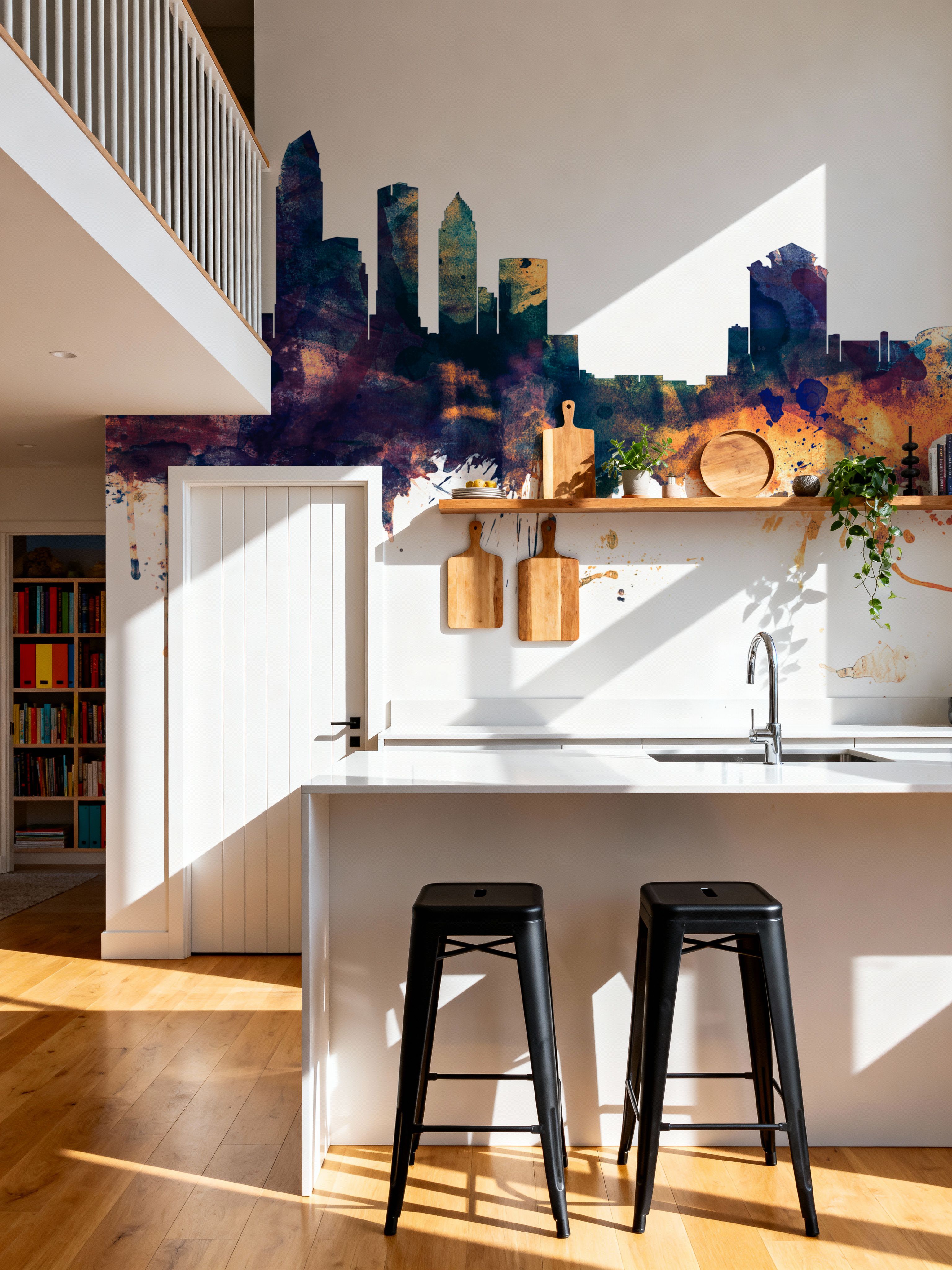 Tampa Florida Skyline Blue & Bronze