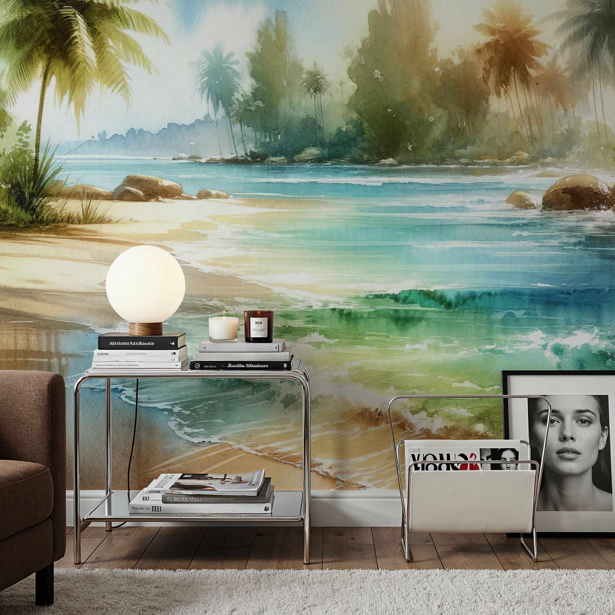 Sunlit Tropical Beach